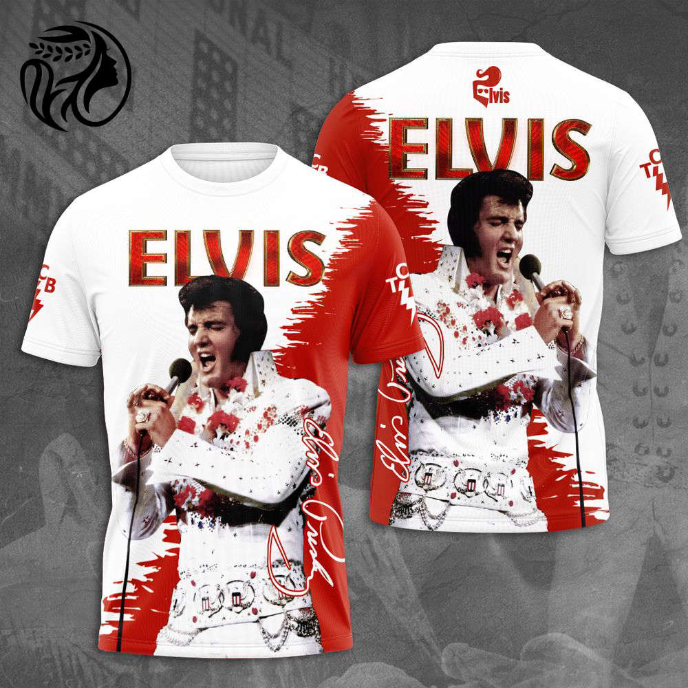 Elvis Presley 3D All Over Print Hoodie , Sweatshirt T-Shirt – Gift for Women Men – Christmas Gift