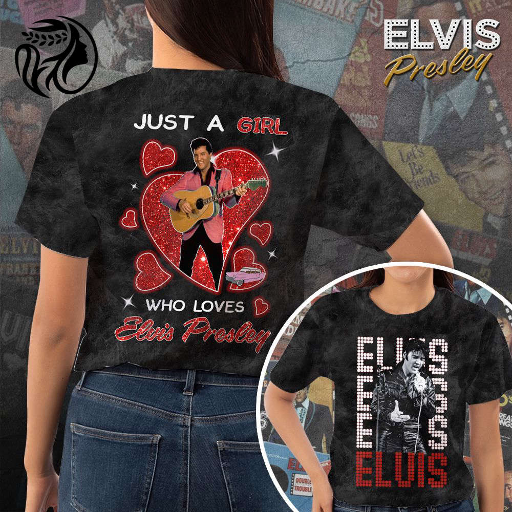 Elvis Presley 3D All Over Print Hoodie , Sweatshirt T-Shirt – Gift for Women Men – Christmas Gift