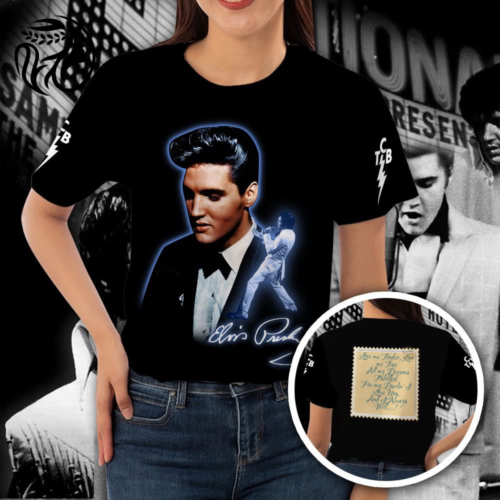 Elvis Presley 3D All Over Print Hoodie , Sweatshirt T-Shirt – Gift for Women Men – Christmas Gift