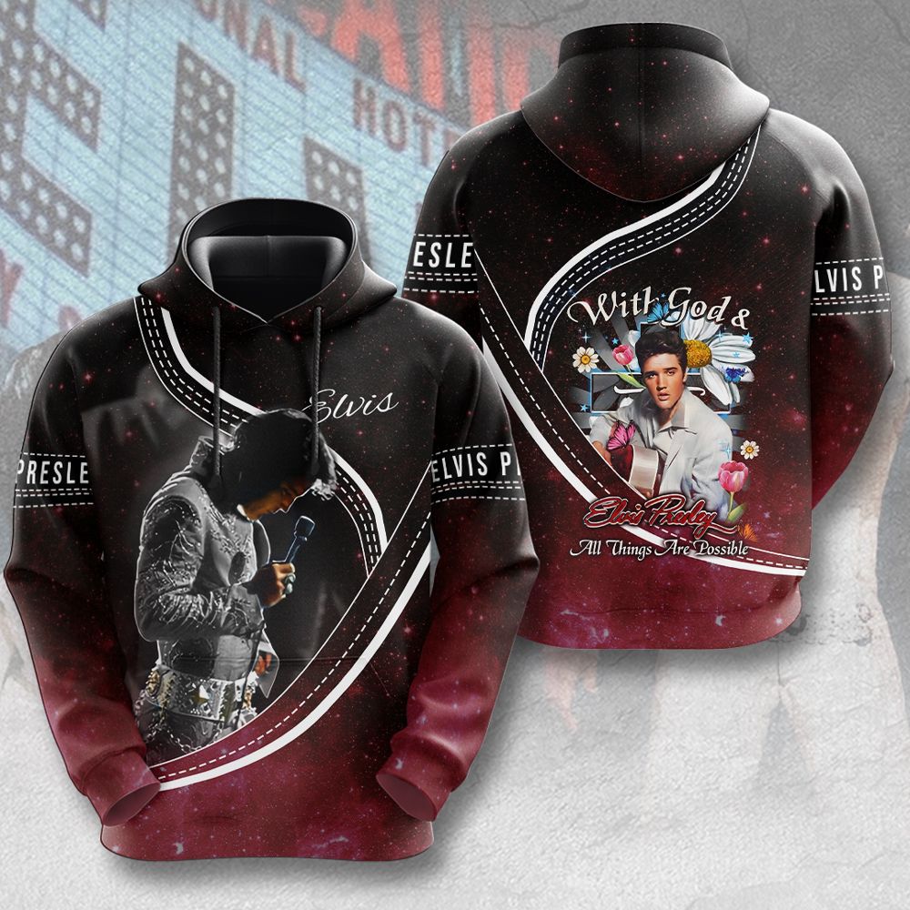 Elvis Presley 3D All Over Print Hoodie , Sweatshirt T-Shirt – HUANNM 5477