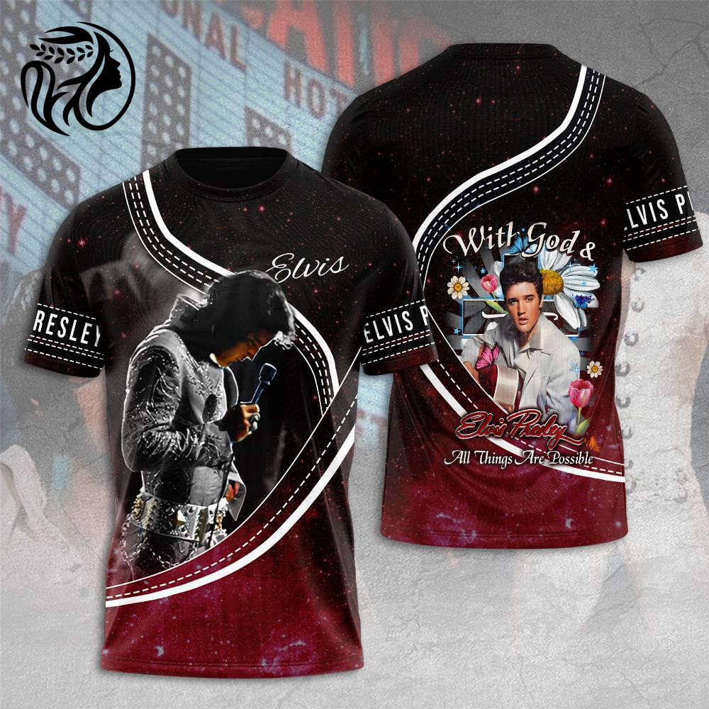 Elvis Presley 3D All Over Print Hoodie , Sweatshirt T-Shirt – HUANNM 5477