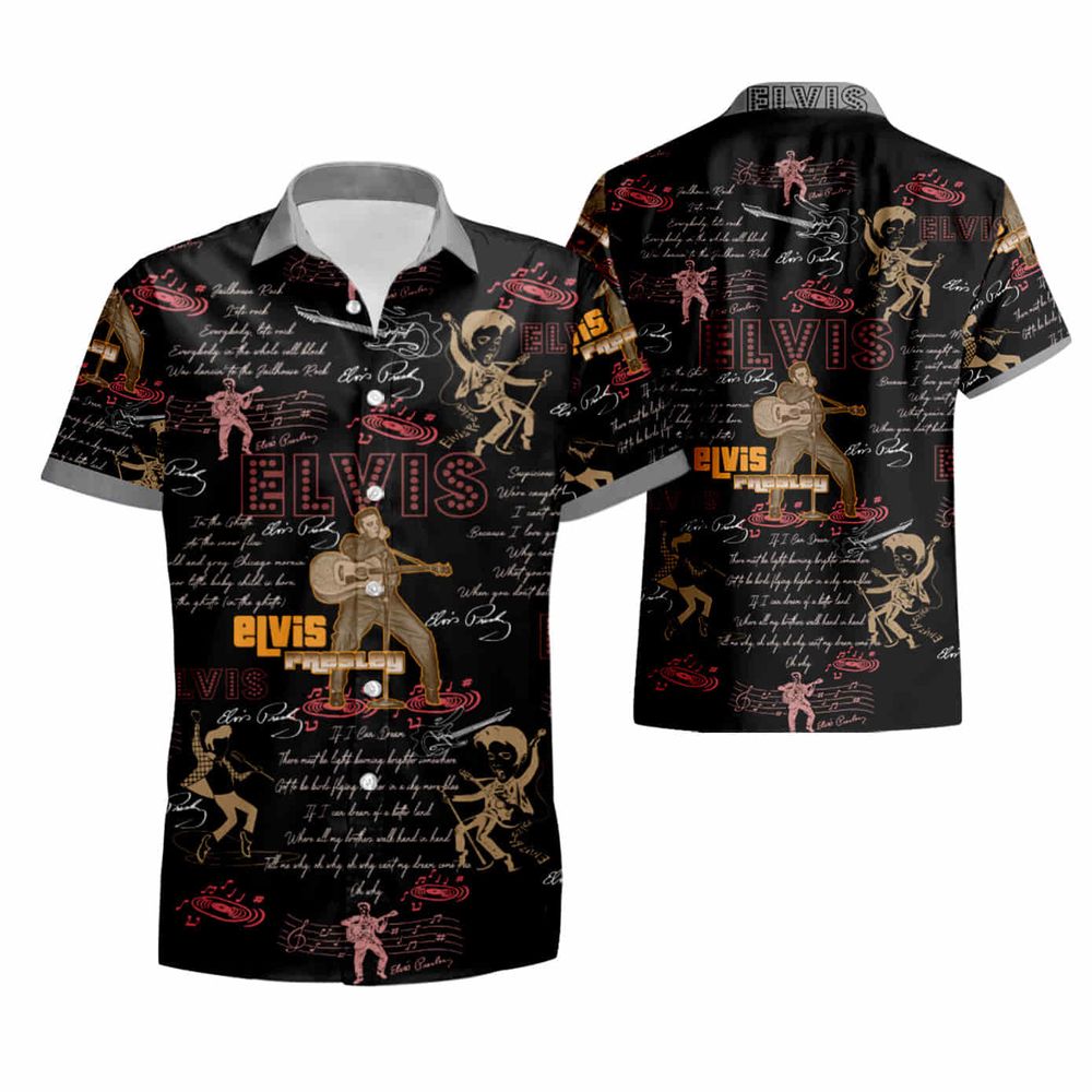 Elvis Presley All Over Printed Hawaiian Shirt Maria summer shirt