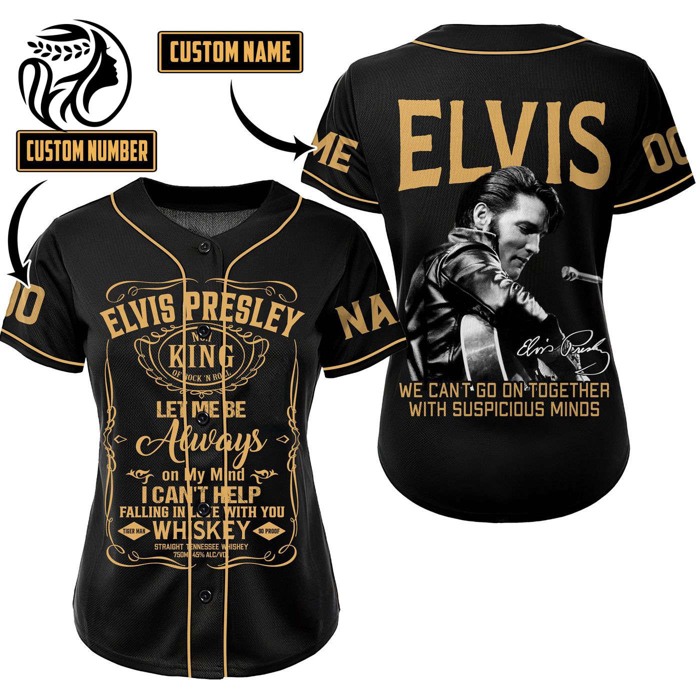 Elvis Presley Baseball Jersey For Men Women And Kids Gift