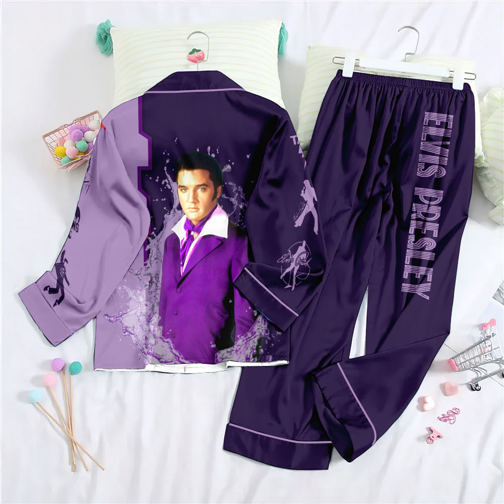 Elvis Presley Button Down Pajamas Set – Gift for Women – Christmas Gift