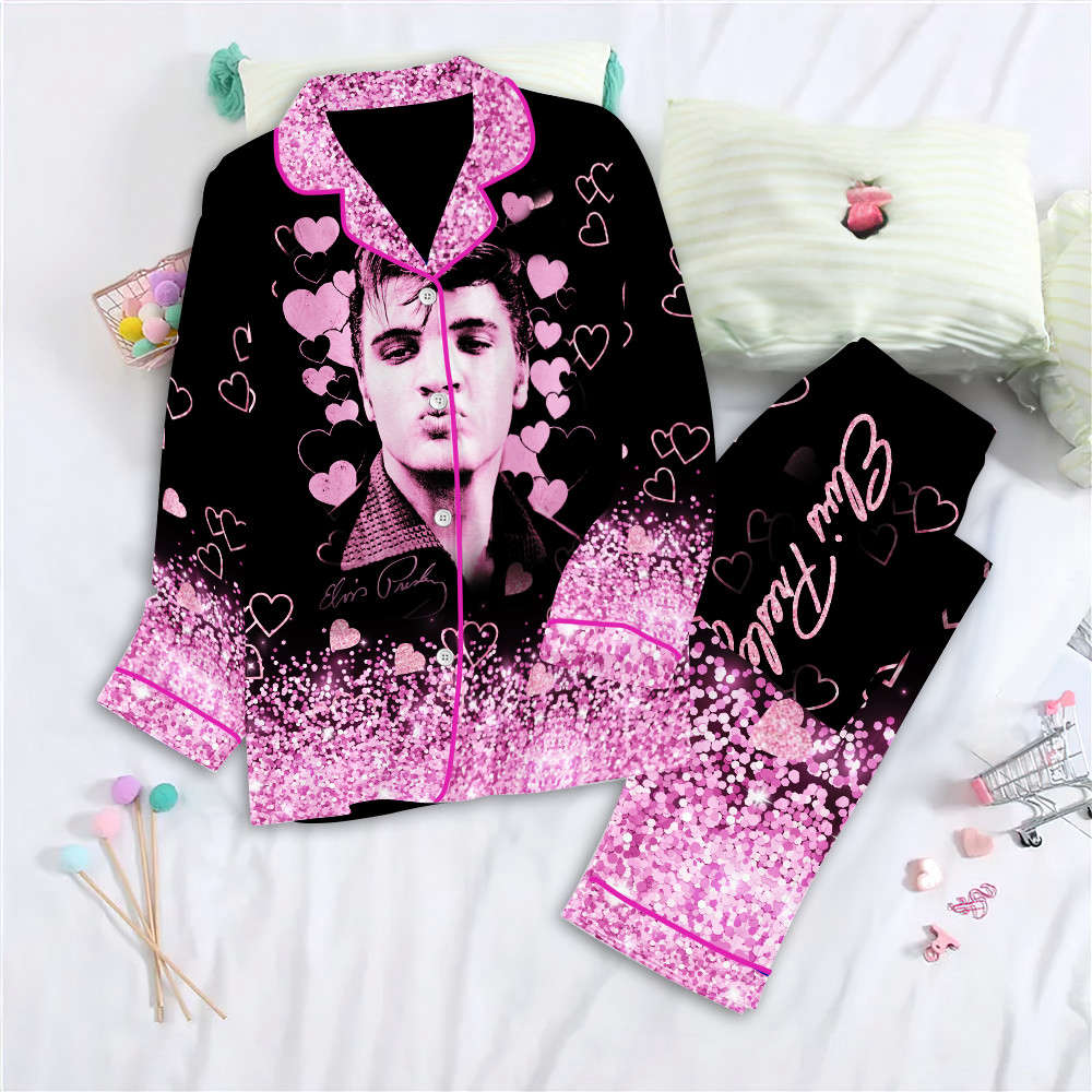 Elvis Presley Button Down Pajamas Set –  NGHIAVT 0857