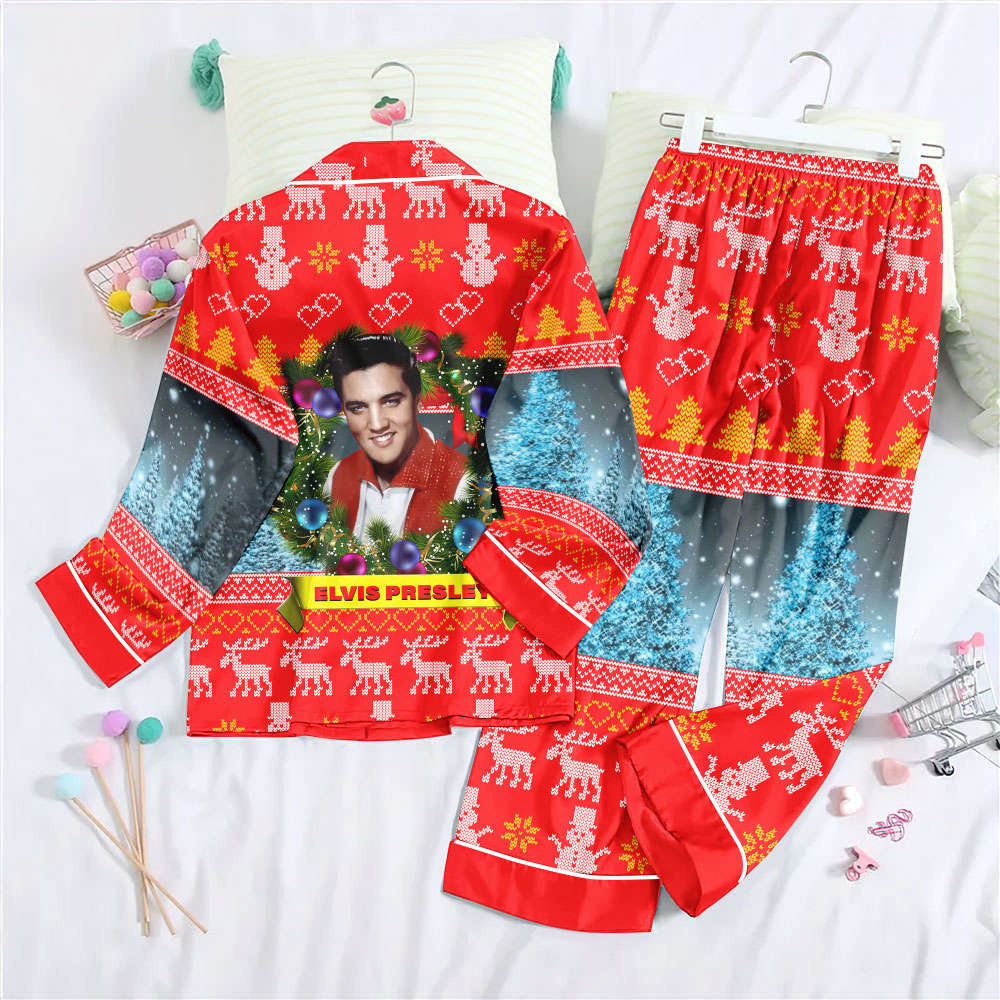 Elvis Presley Button Down Pajamas Set – NGHIAVT 0994 Elvis Presley Button Down Pajamas Set – NGHIAVT 0994