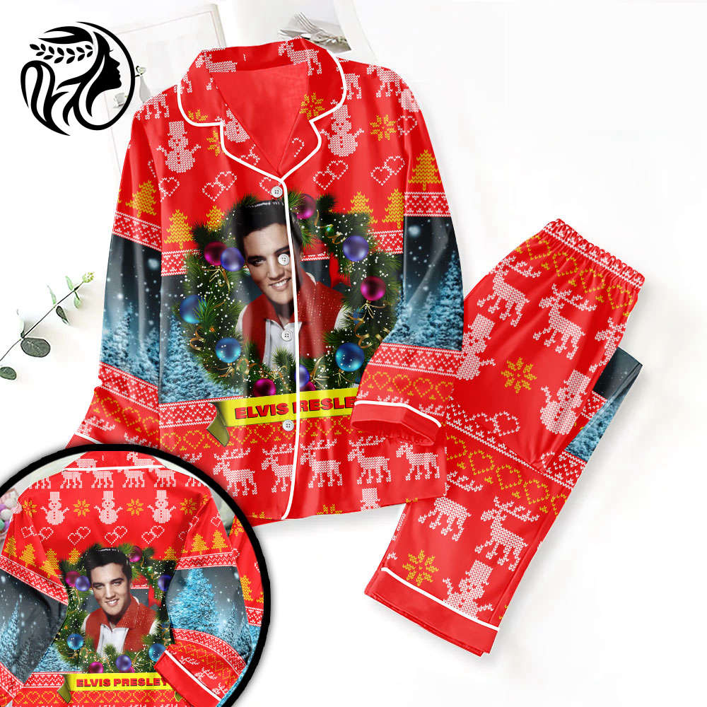 Elvis Presley Button Down Pajamas Set –  NGHIAVT 0994