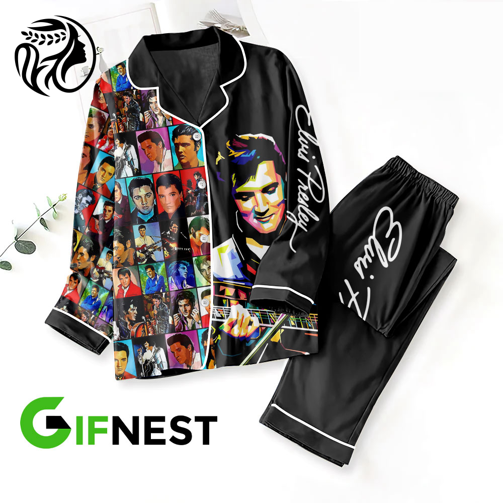 Elvis Presley Button Down Pajamas Set –  VANDH 1099
