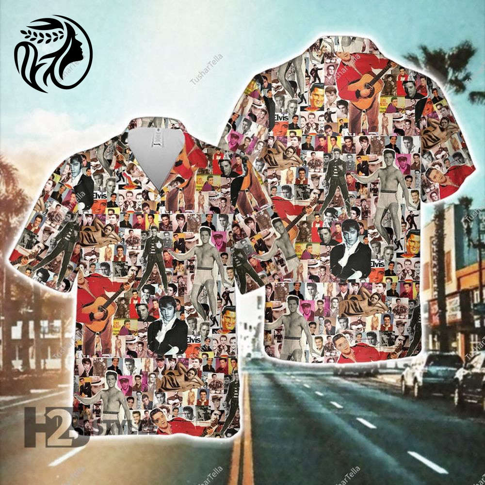 Elvis Presley Classic Rock Music Summer Hawaiian Aloha Tropical Pattern Hawaiian Shirt All Over Printed