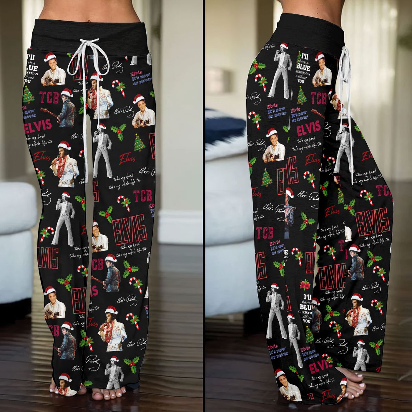 Elvis Presley High-Waisted Straight-Leg Trousers  – Gift for Women