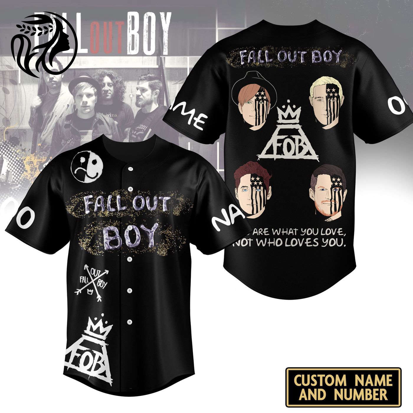 Fall Out Boy Baseball Jersey For Men Women And Kids Gift
