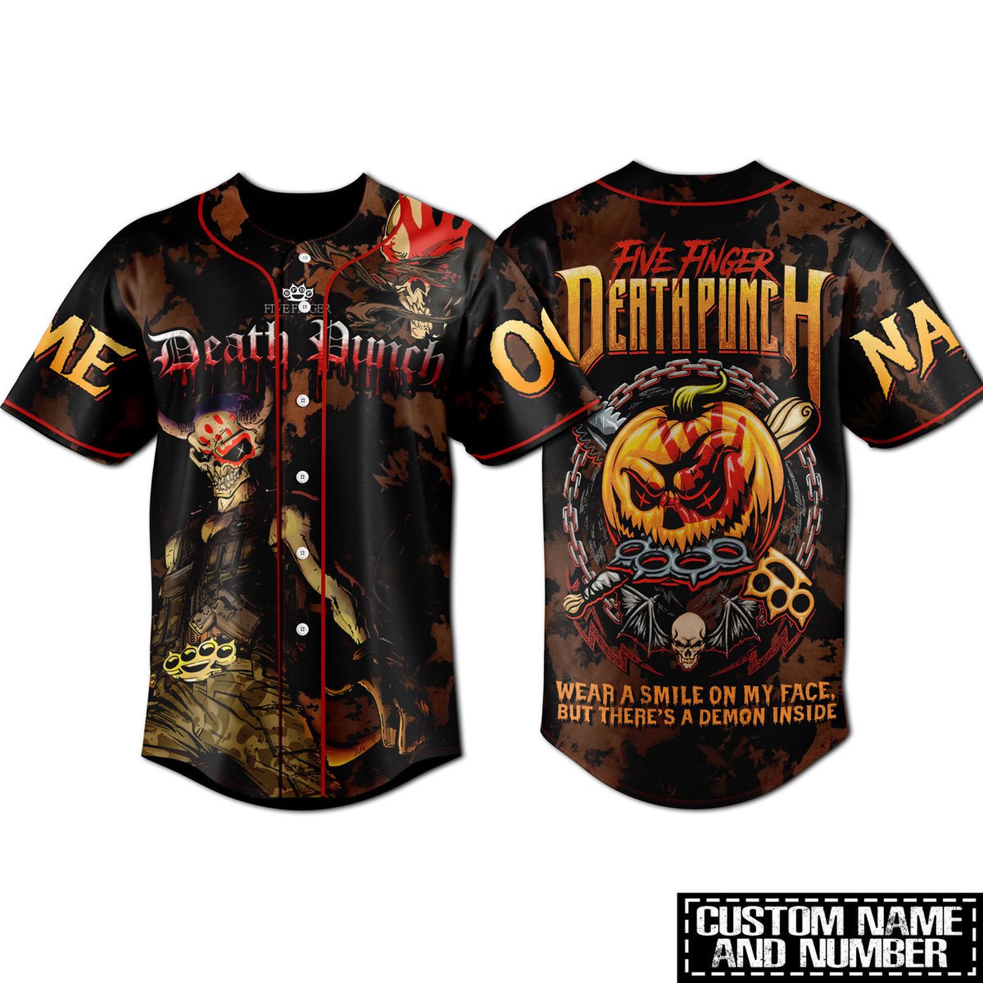 Five Finger Death Punch Baseball Jersey For Men Women And Kids Gift Five Finger Death Punch Baseball Jersey For Men Women And Kids Gift