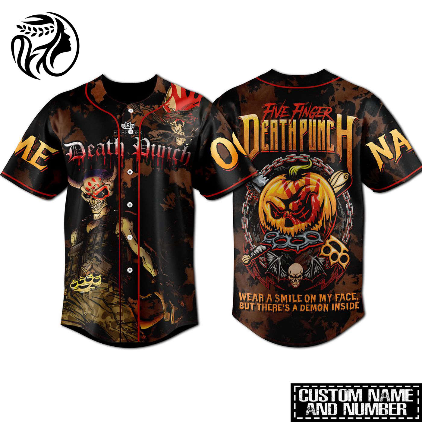 Five Finger Death Punch Baseball Jersey For Men Women And Kids Gift