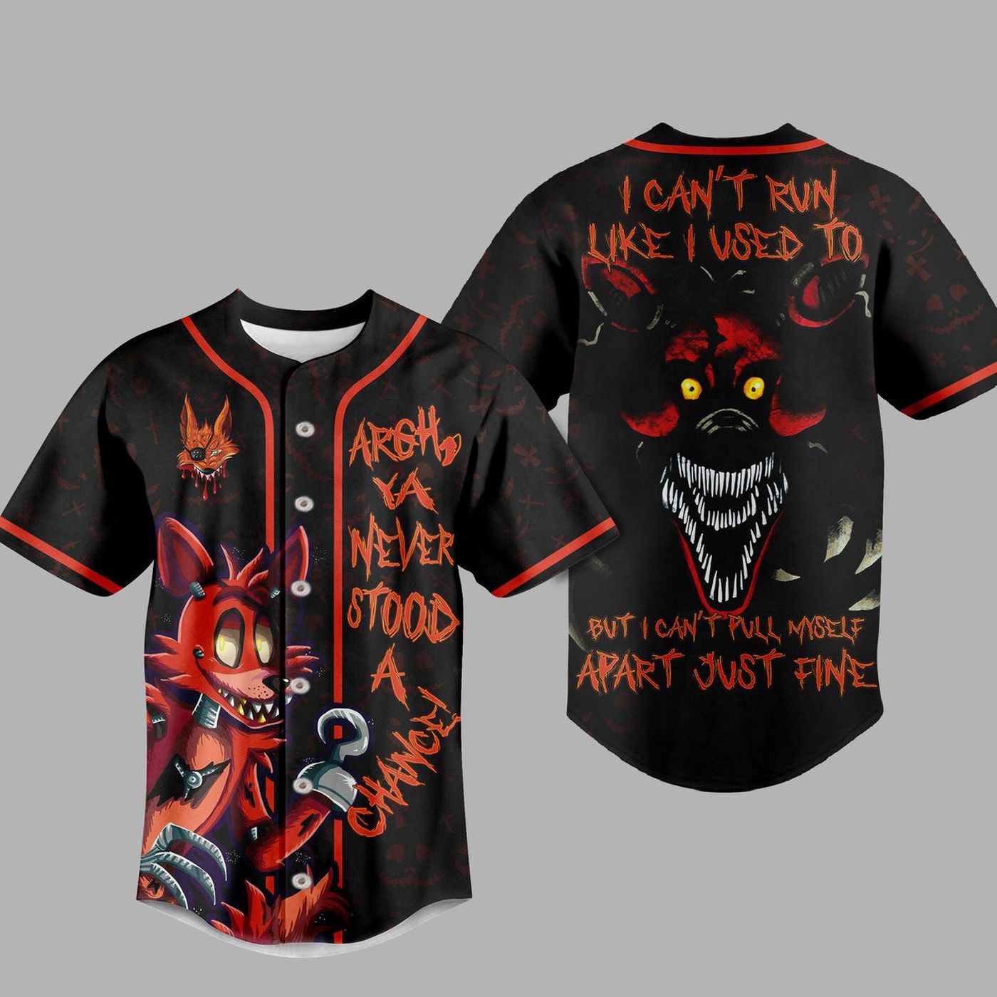 Five Nights at Freddy Baseball Jersey For Men Women And Kids Gift Five Nights at Freddy Baseball Jersey For Men Women And Kids Gift