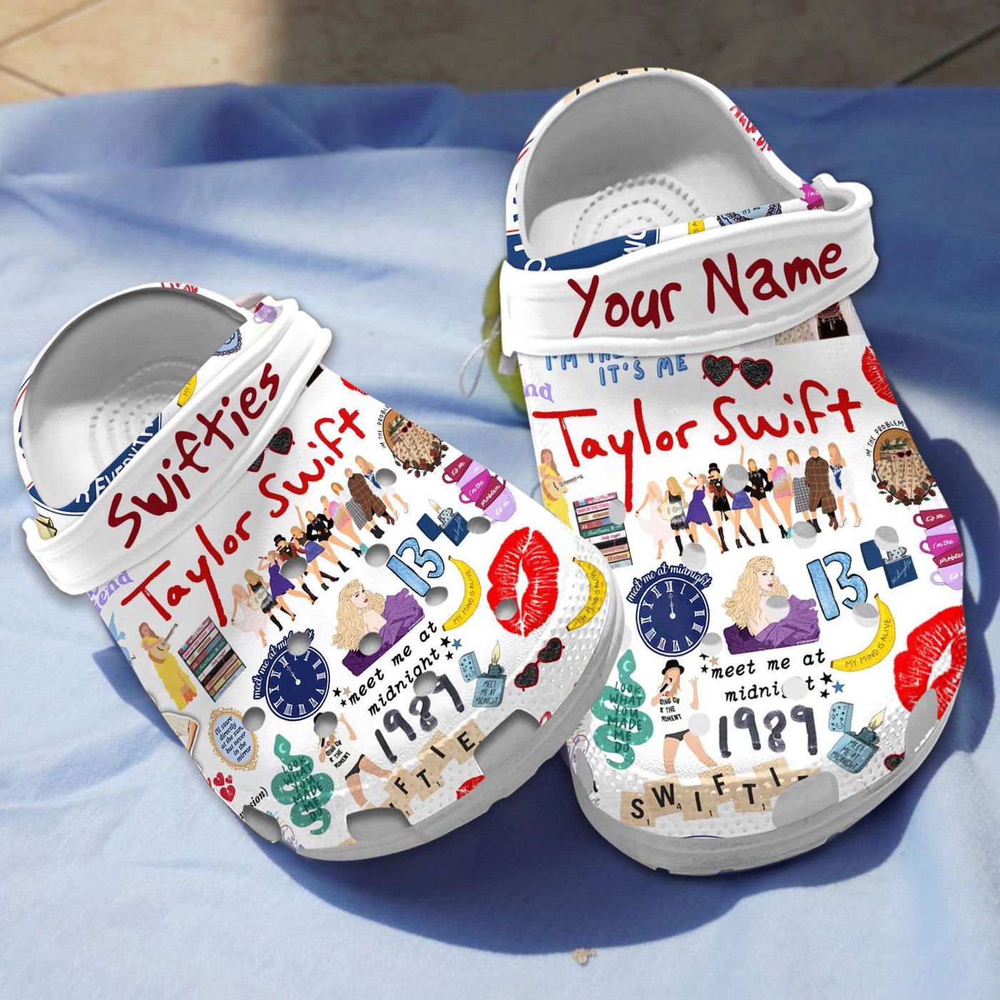 Fuzzy & Lightweight Taylor Swift Music Clogs – Cute Gift for Swiftie Fans