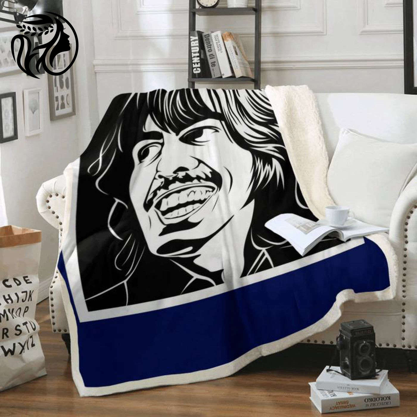 George Harrison Let It Be Beatles Art Fleece Blanket: Cozy Tribute to the Iconic Band!
