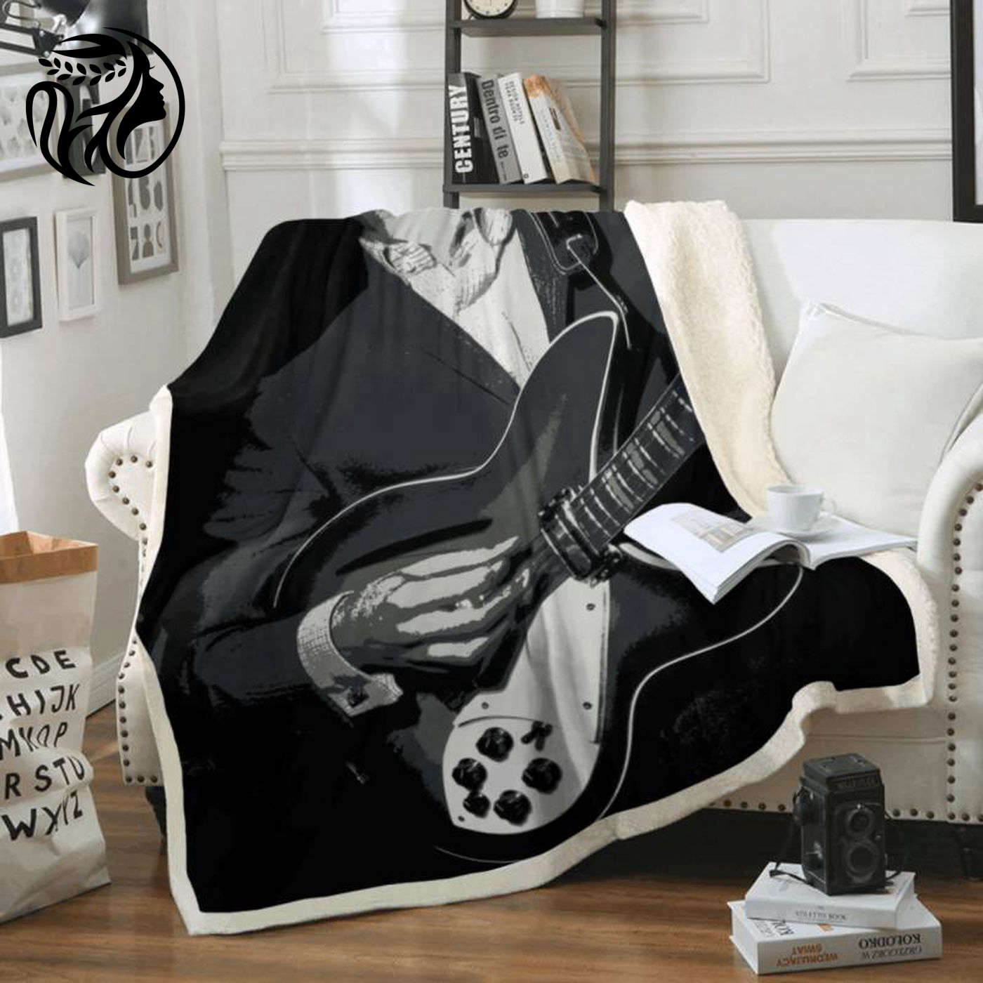 George Harrison Rock Band 1960 Fleece Blanket – A Must-Have for Beatles Lovers!