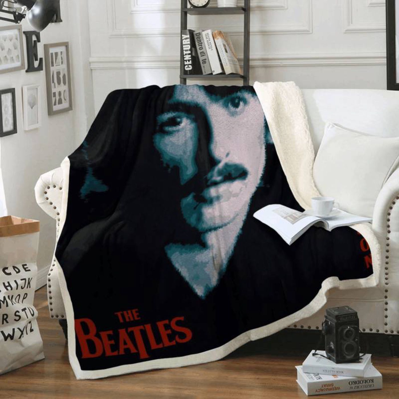 George Harrison Beatles Legend Art Fleece Blanket – Cozy Tribute to the Iconic Band