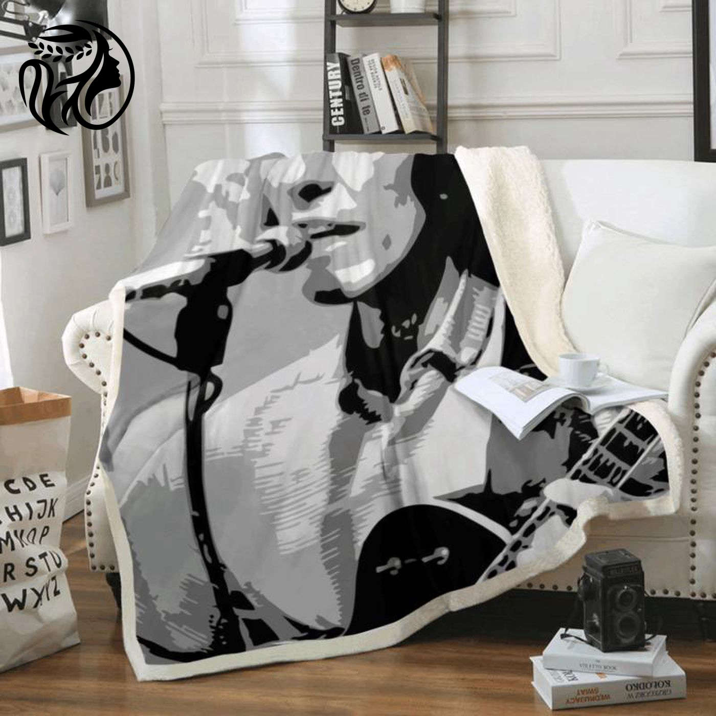 George Harrison Beatles Legend Fleece Blanket: Cozy Tribute to the Iconic Band