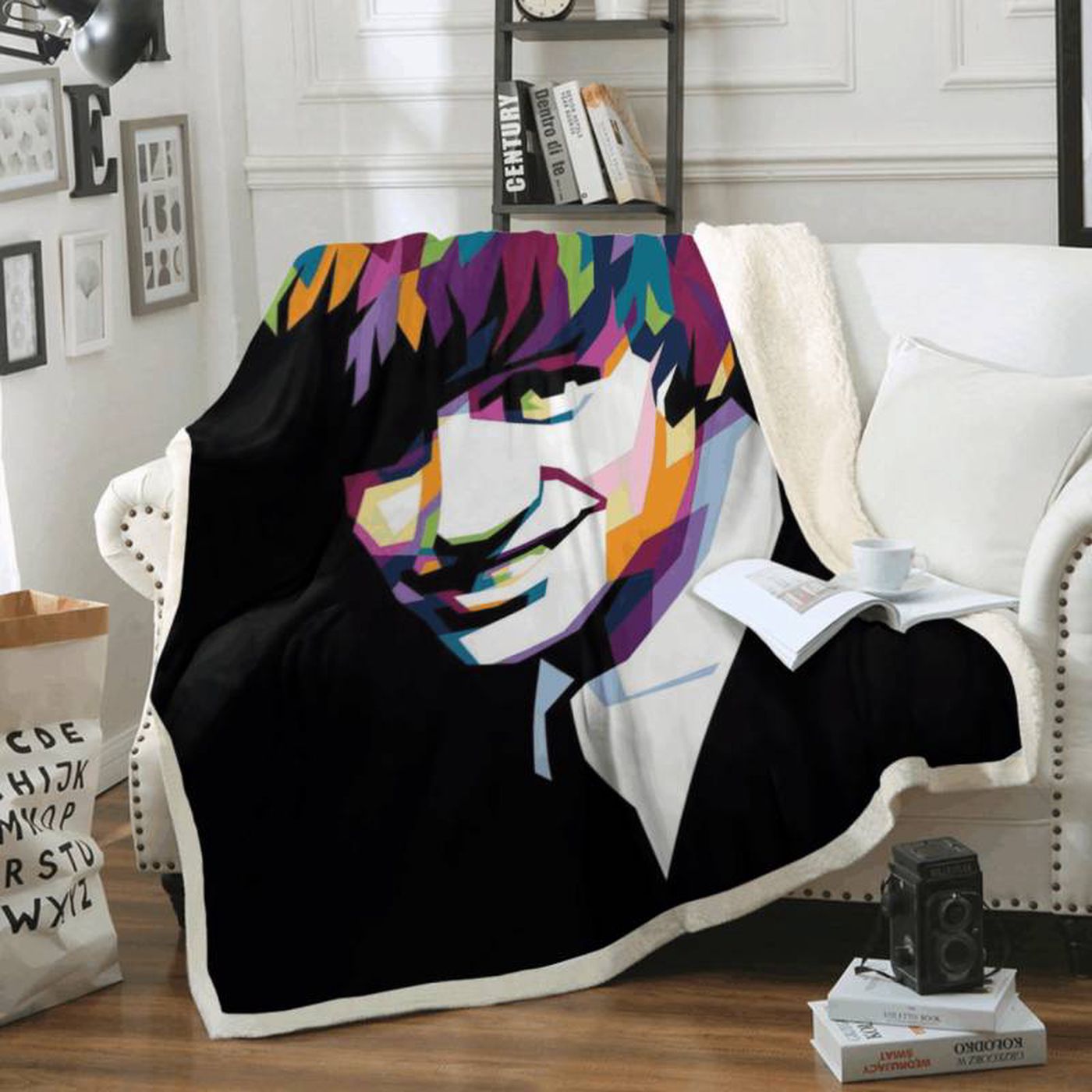 George Harrison Beatles Rock Band Art Fleece Blanket: Perfect for Fans! Shop Now