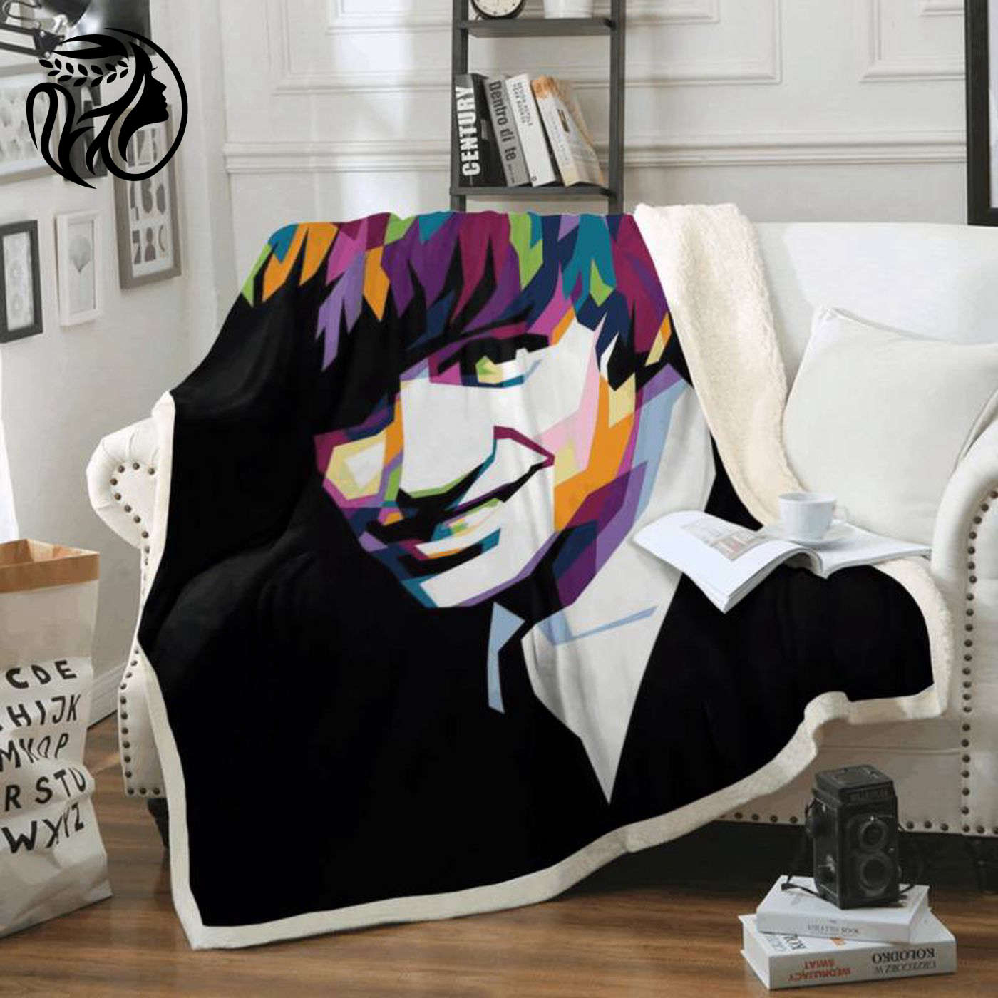 George Harrison Beatles Rock Band Art Fleece Blanket: Perfect for Fans! Shop Now