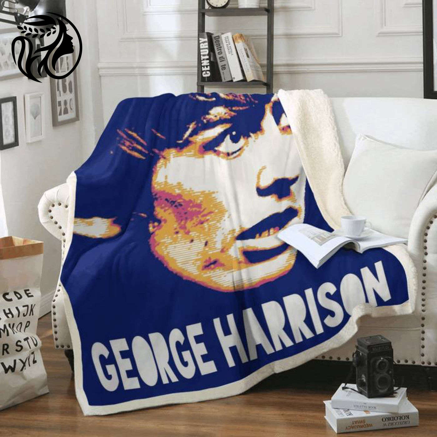 Beatles Song Album Art Fleece Blanket – George Harrison Tribute