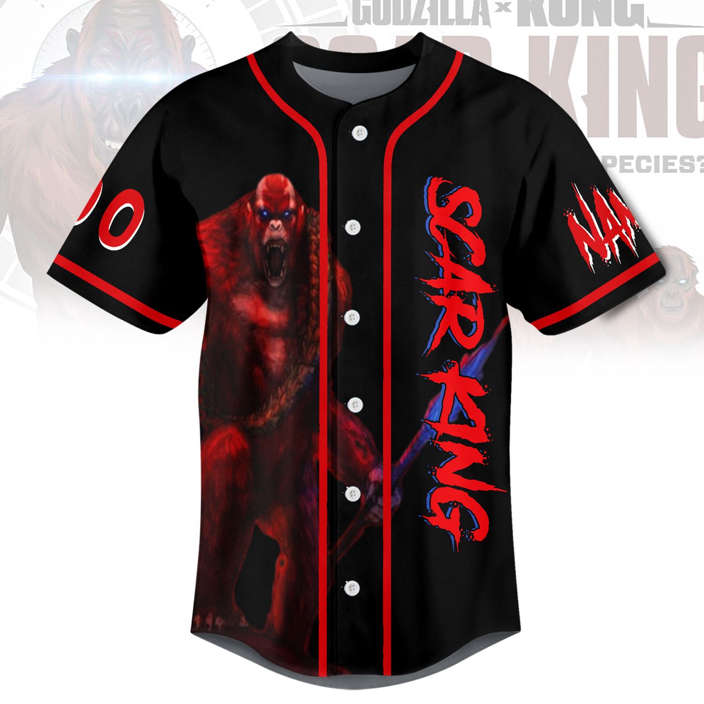 Godzilla x Kong Baseball Jersey For Men Women And Kids Gift