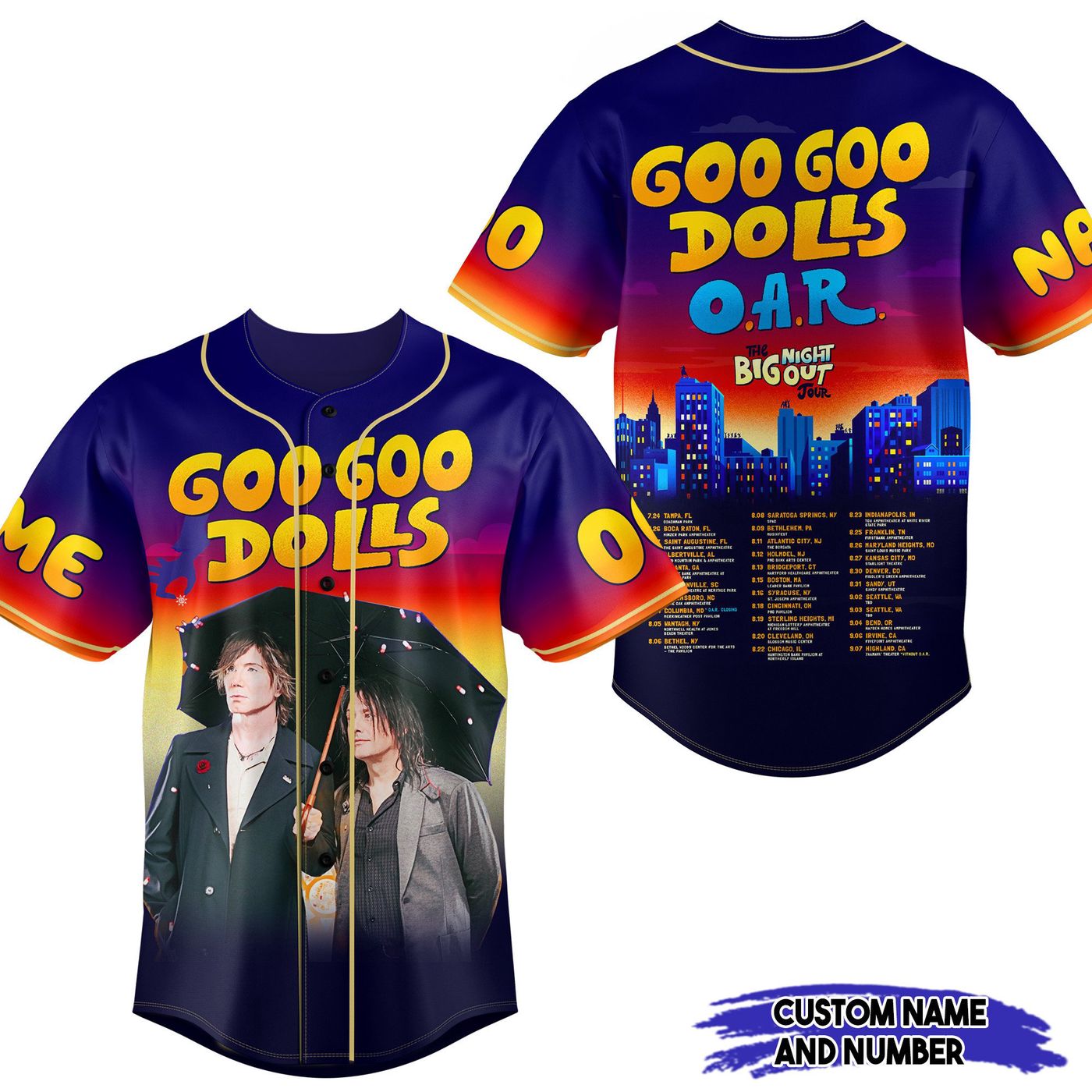 Goo Goo Dolls Baseball Jersey For Men Women And Kids Gift Goo Goo Dolls Baseball Jersey For Men Women And Kids Gift