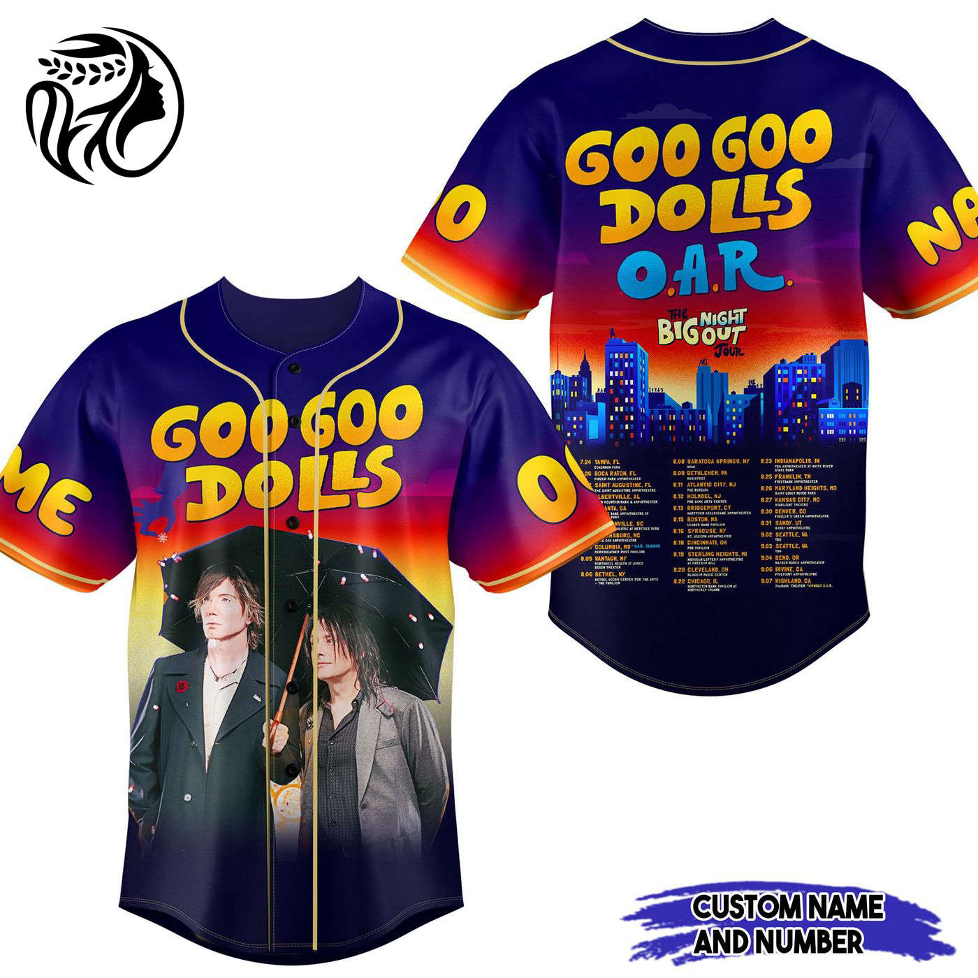 Goo Goo Dolls Baseball Jersey For Men Women And Kids Gift