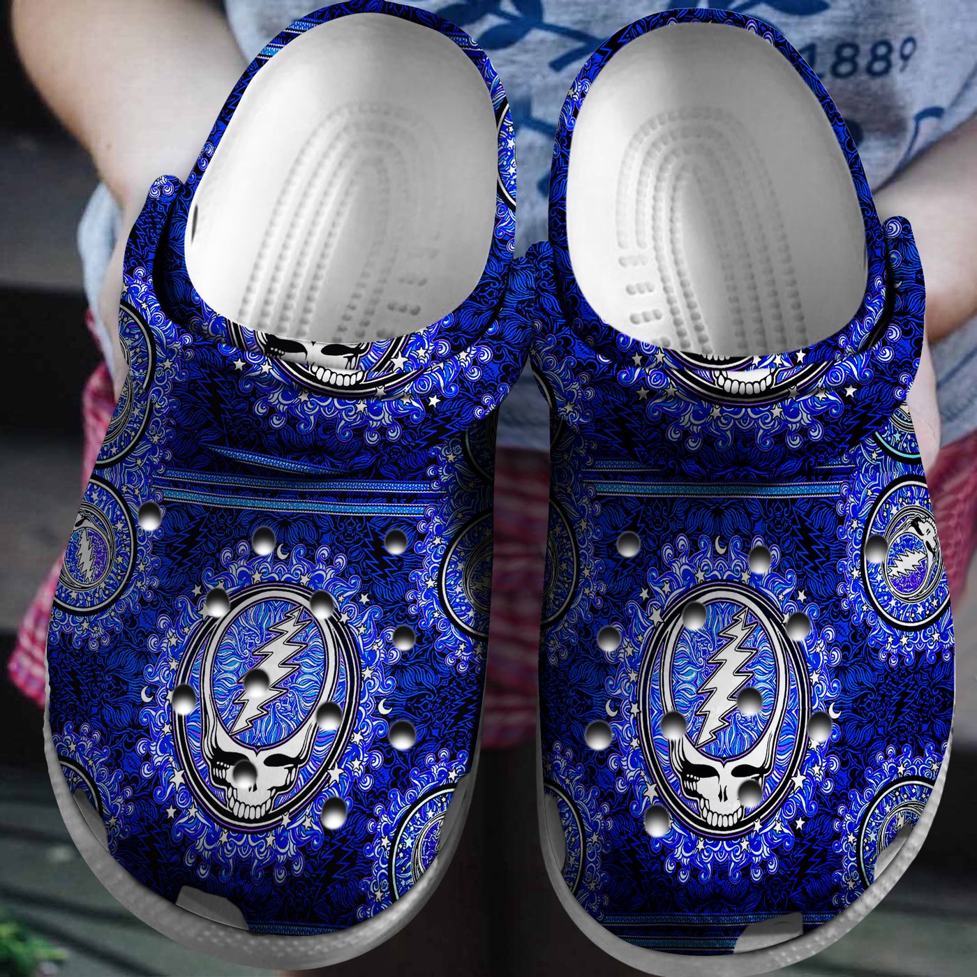Grateful Dead Crocs Classic Clogs Shoes