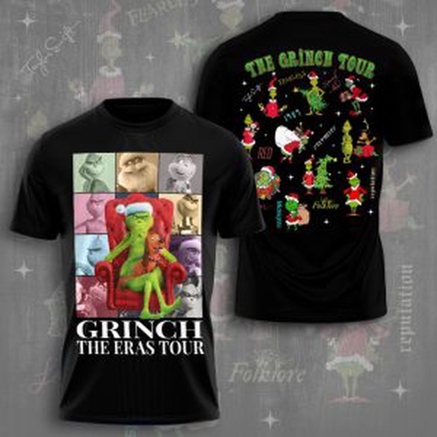 Grinch x Taylor Swift GiftD 3D T-Shirt – Sweatshirt – Hoodie: Unique Holiday Gift for Fans! Grinch x Taylor Swift GiftD 3D T-Shirt – Sweatshirt – Hoodie: Unique Holiday Gift for Fans!