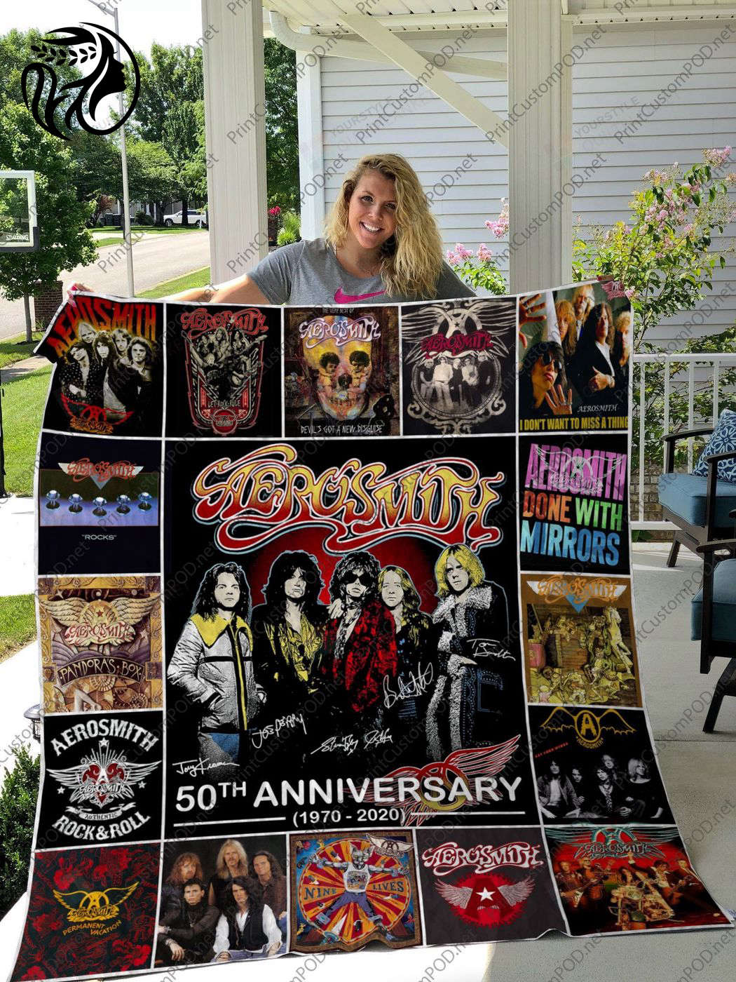 H-Aerosmith Quilt Blanket – Perfect Holiday Gift for Christmas & Thanksgiving Cozy Gift for All Occasions