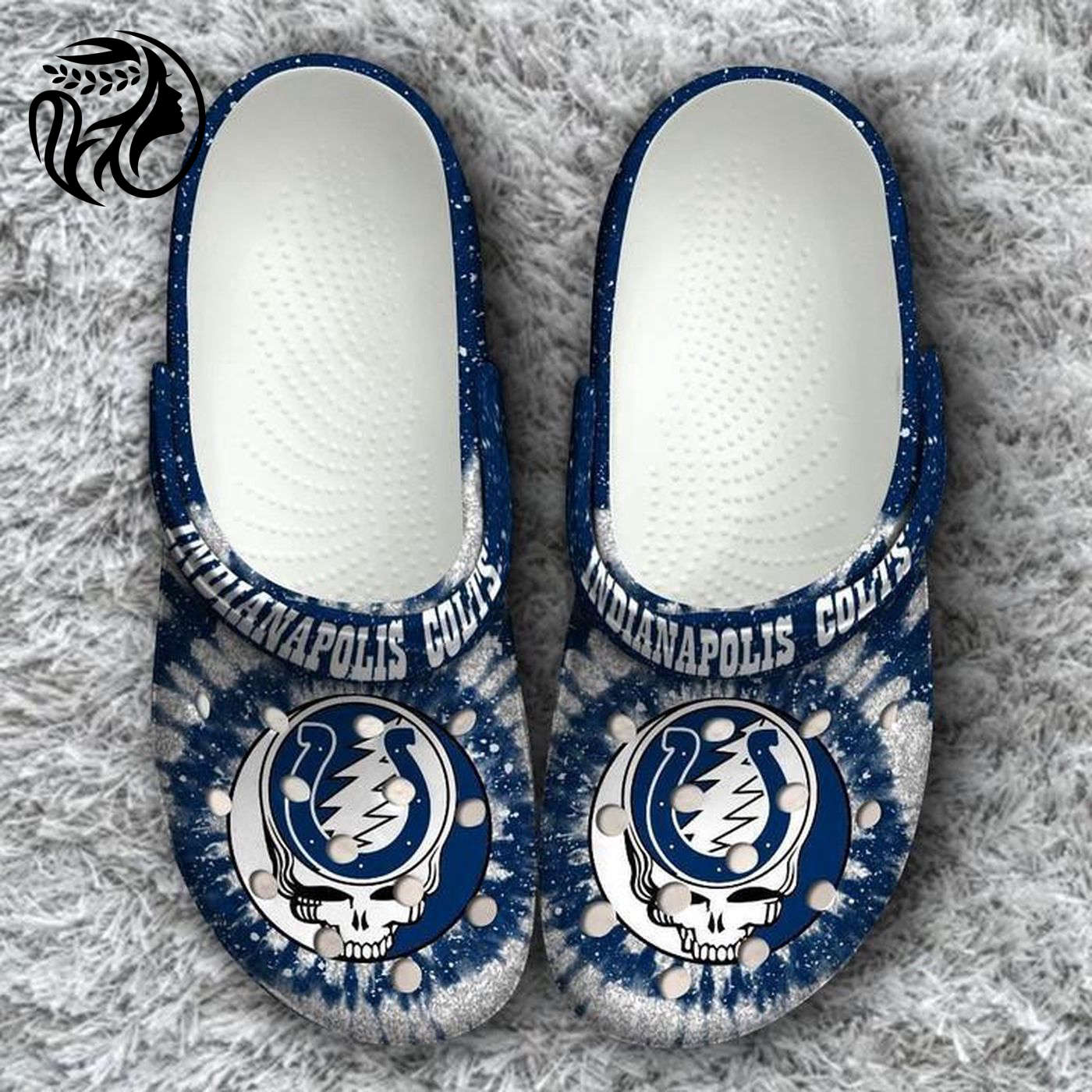 Indianapolis Colts Grateful Dead Unisex Classic Clogs For Fans Unisex Gifts 2024