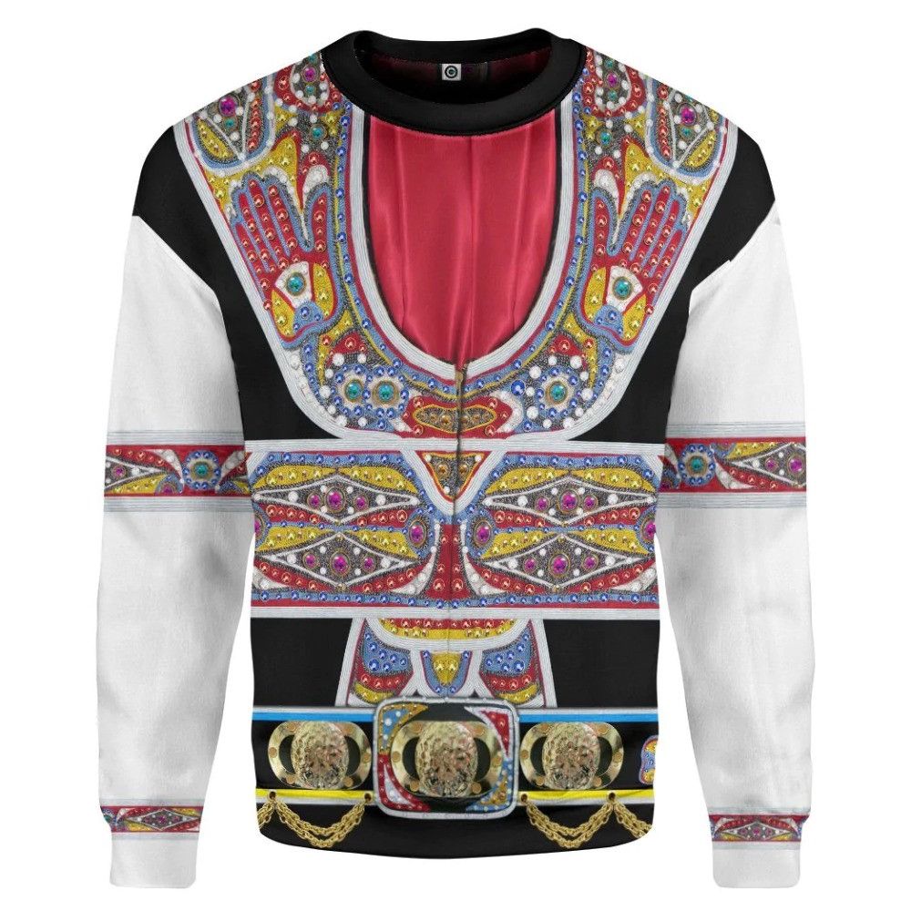 Inspired By Elvis Presley Gypsy Cosplay Costume Custom All Over Print Hoodie , Sweatshirt T-Shirt Tracksuit 3D All Over Printed Sweatshirt