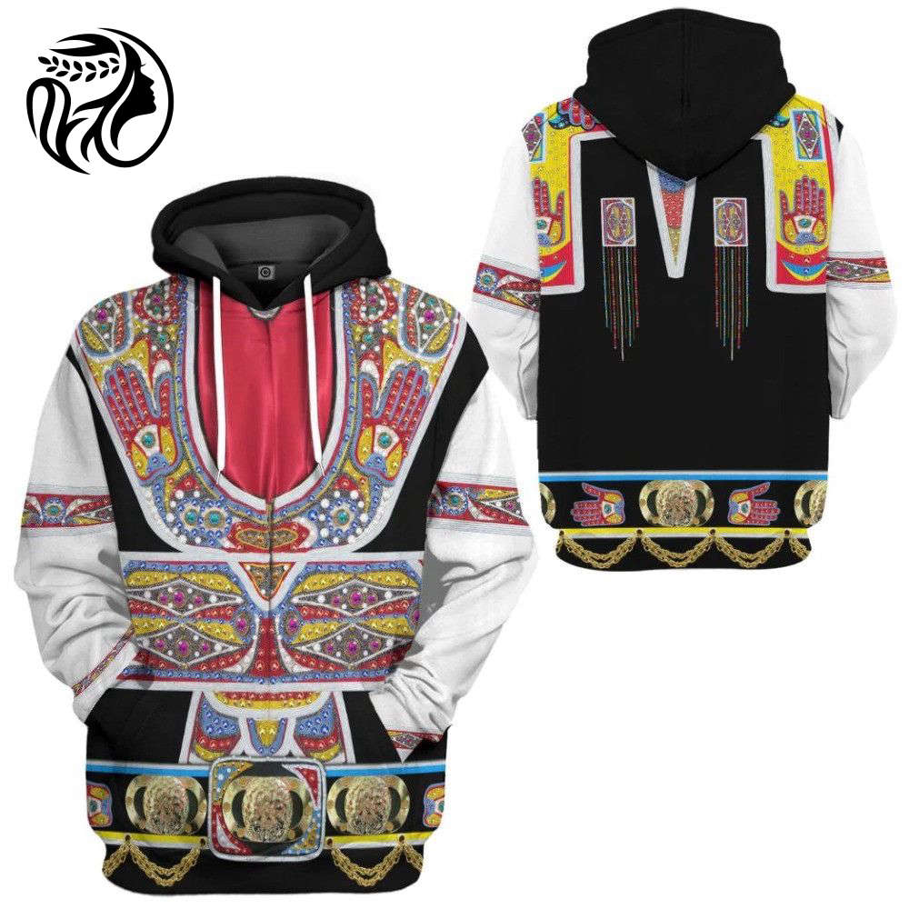 Inspired By Elvis Presley Gypsy Cosplay Costume Custom All Over Print Hoodie , Sweatshirt T-Shirt Tracksuit 3D All Over Printed Unisex Hoodie