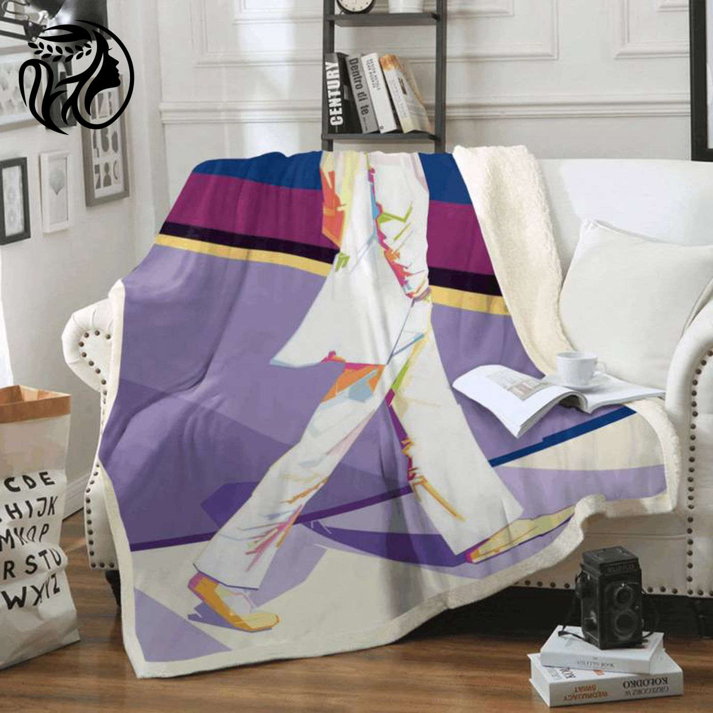 Beatles Rock Band Fleece Blanket – John Lennon Abbey Road: Cozy Tribute for Music Lovers
