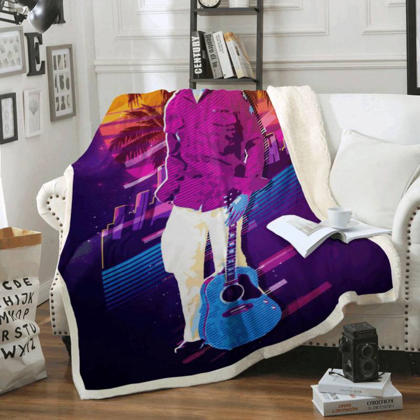 Rock in Style with John Lennon and The Beatles Band Fleece Blanket – Soft Cozy Décor for Music Lovers