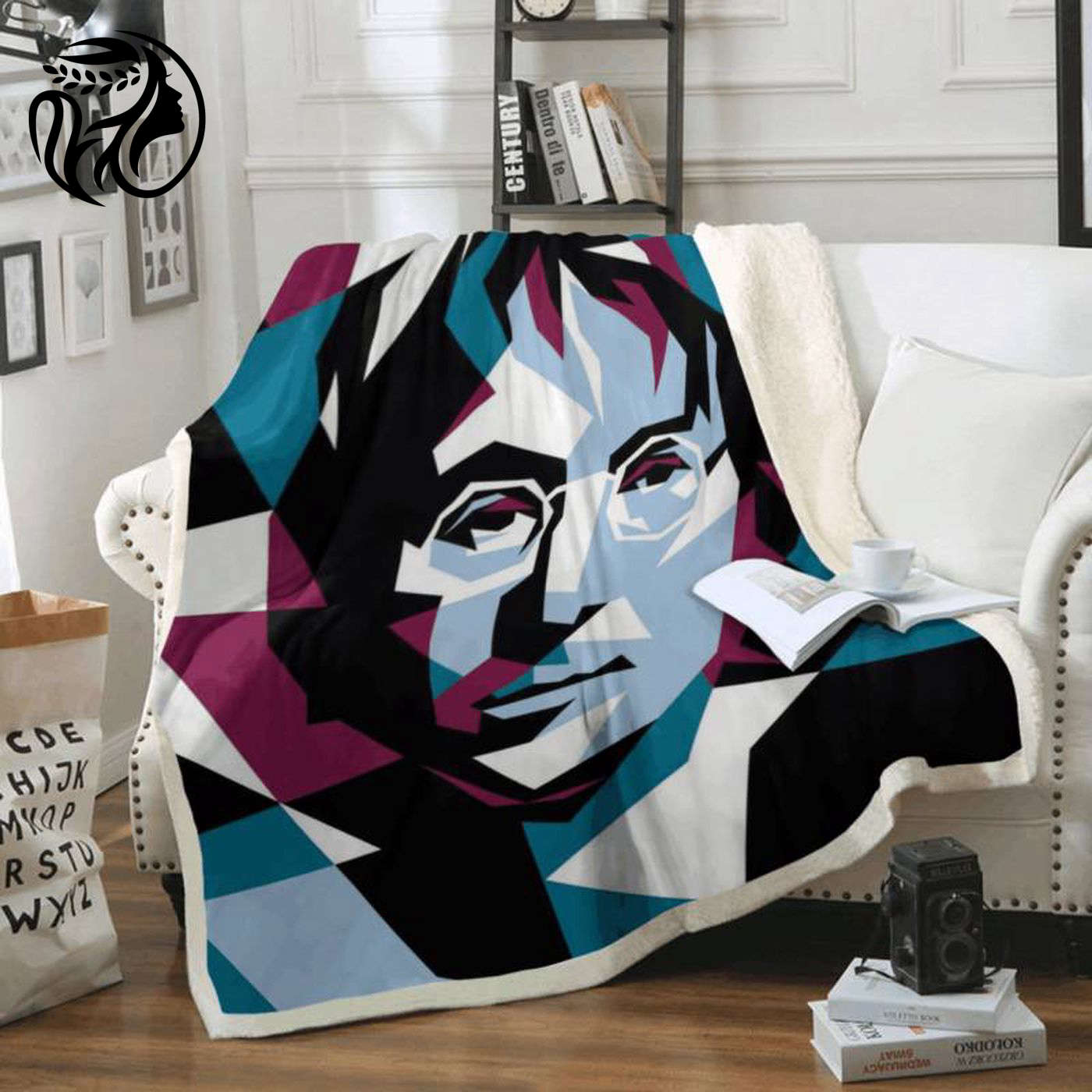 Cozy up with John Lennon & The Beatles: Rock Band Fleece Blanket