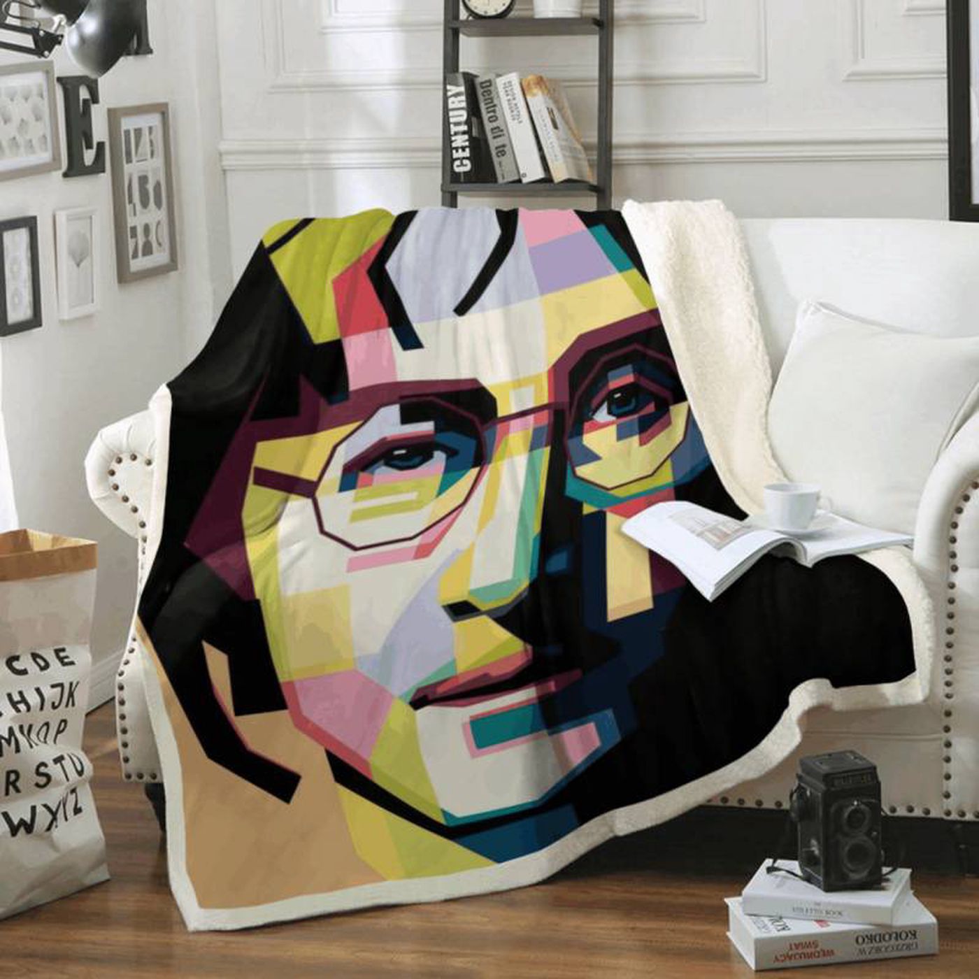 John Lennon Beatles Fans Fleece Blanket – Iconic Liverpool Band Memorabilia John Lennon Beatles Fans Fleece Blanket – Iconic Liverpool Band Memorabilia