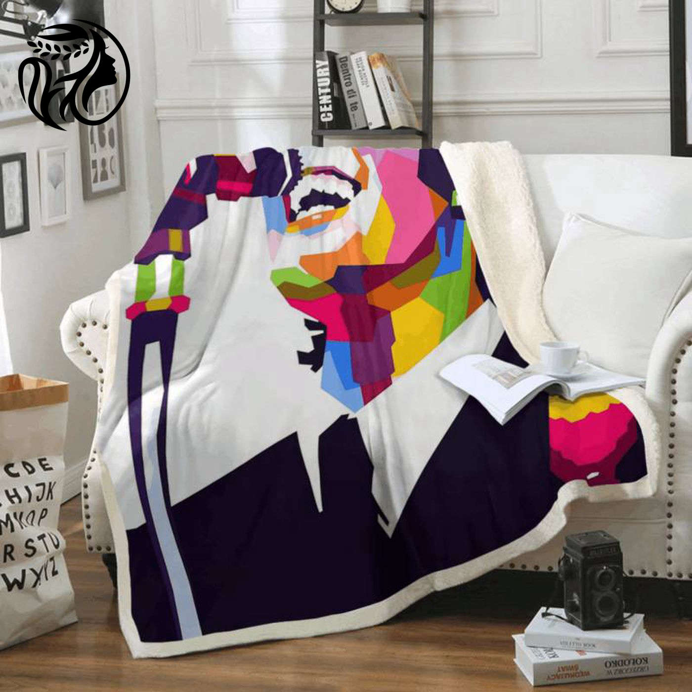 John Lennon Beatles Band Art Fleece Blanket: Perfect for Fans Cozy & Stylish
