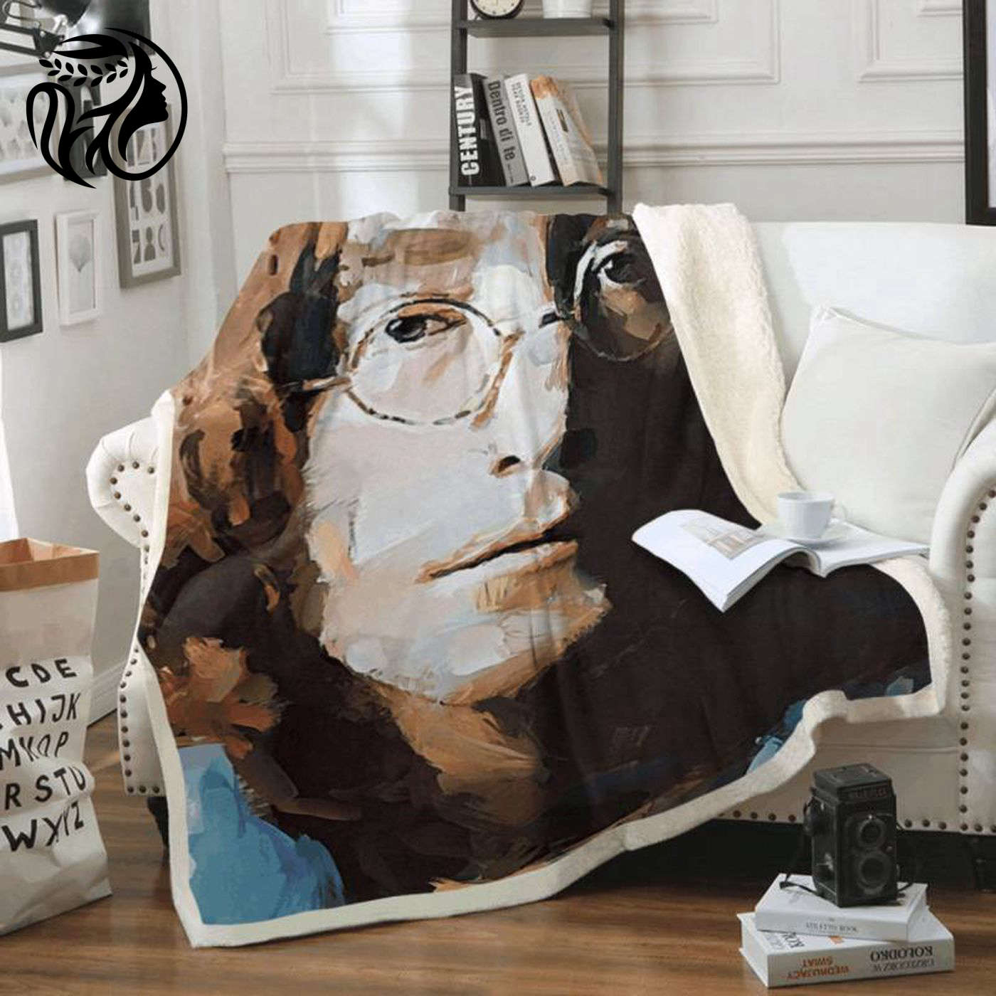 Beatles John Lennon Art Fleece Blanket: A Must-Have for Fans!