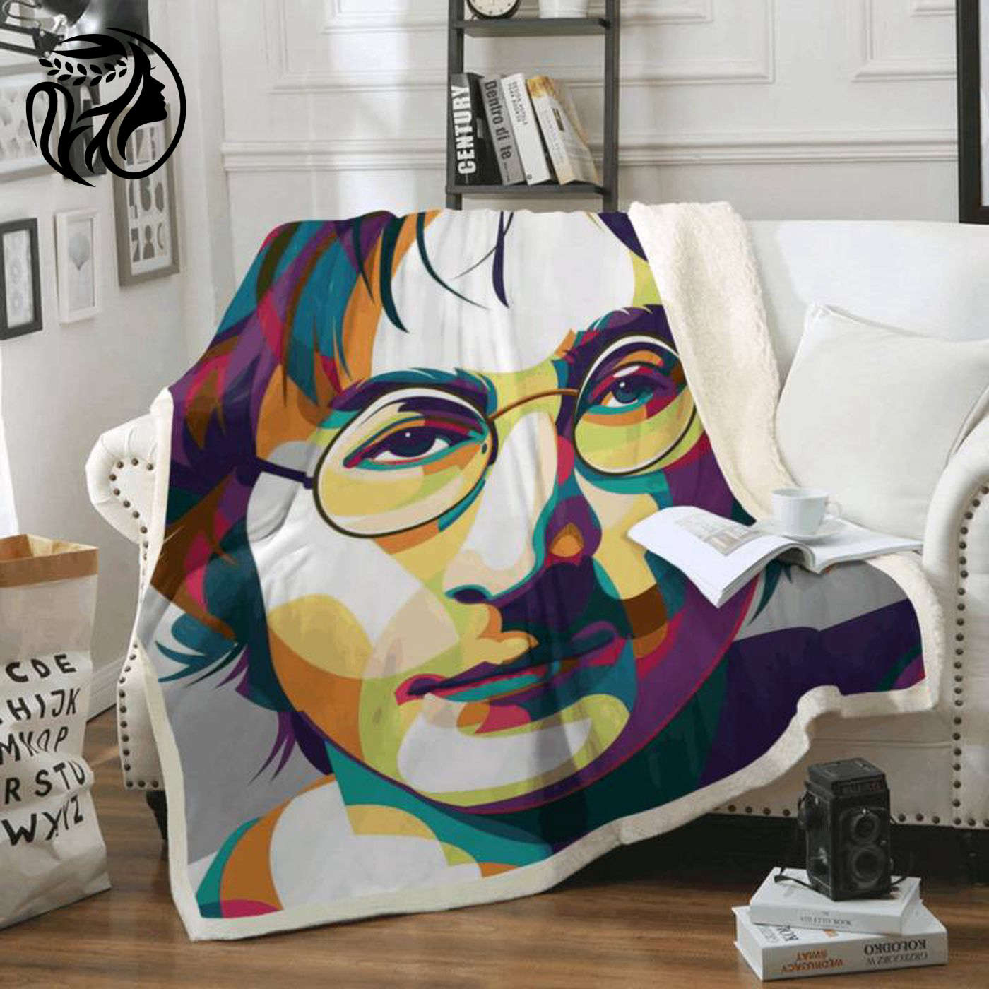 John Lennon Beatles Art Fleece Blanket – A Day in the Life: Cozy & Stylish Throw