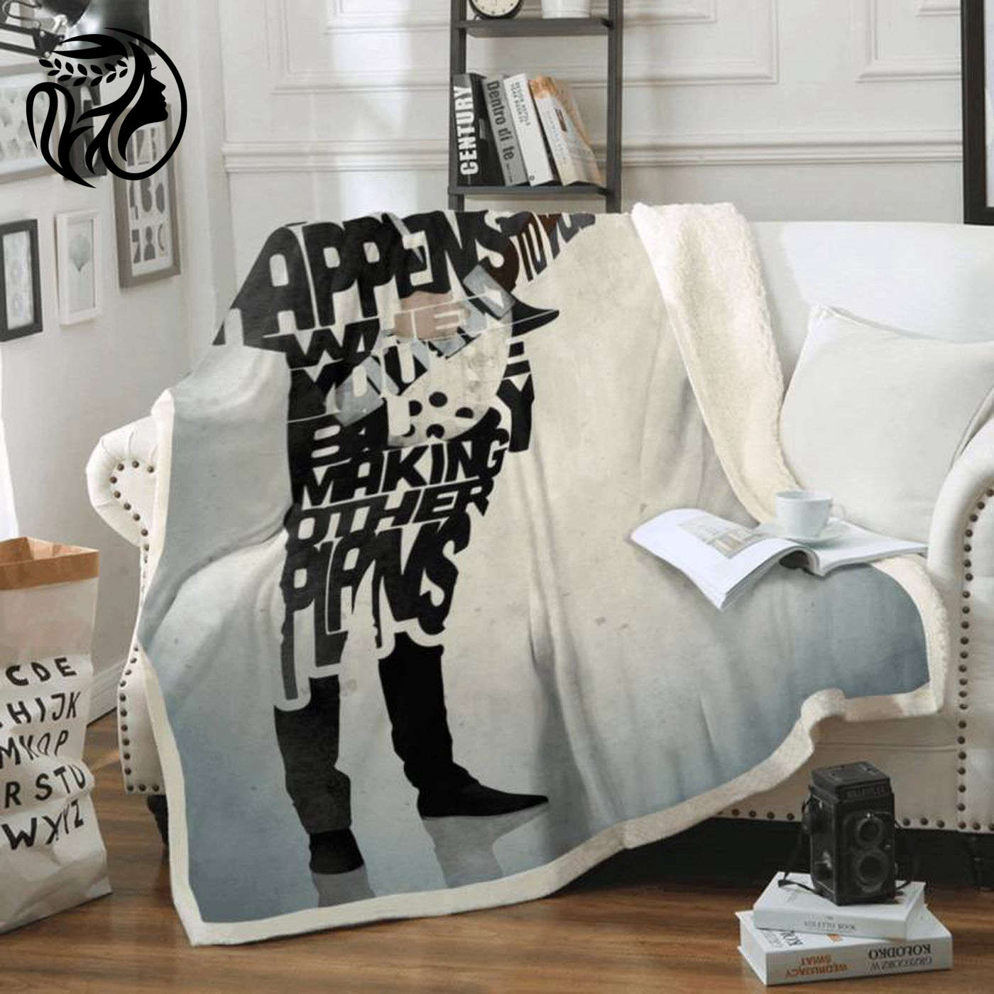 John Lennon Beatles Eleanor Rigby Fleece Blanket – Artistic Tribute to Iconic Song with Soft Warmth