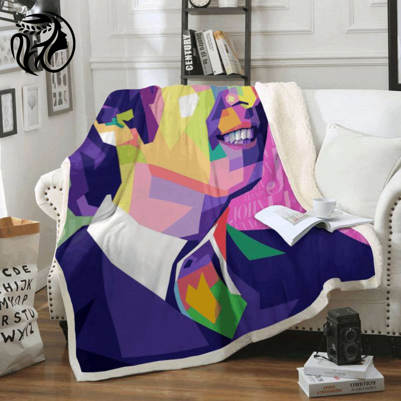 Cozy Up with John Lennon – The Beatles PopArt Fleece Blanket English Rock Band Merchandise