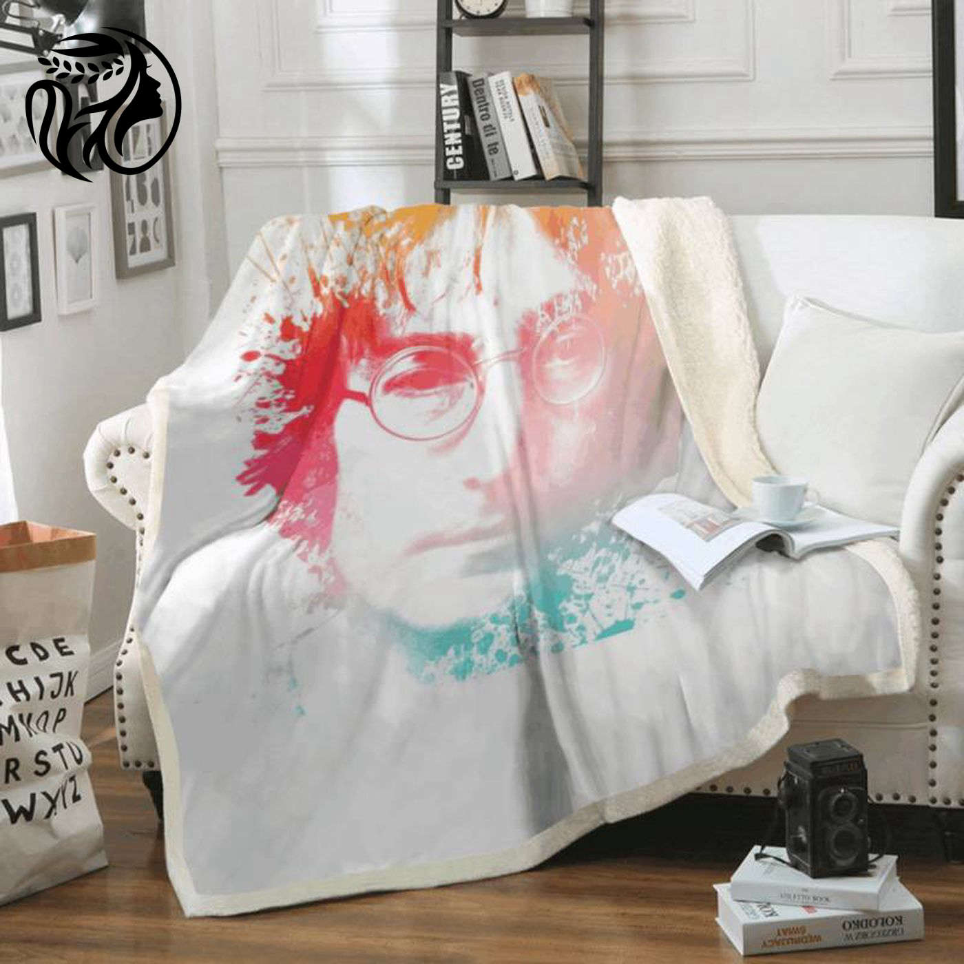 Rock On with John Lennon: The Beatles Fleece Blanket – Cozy Tribute for Music Lovers