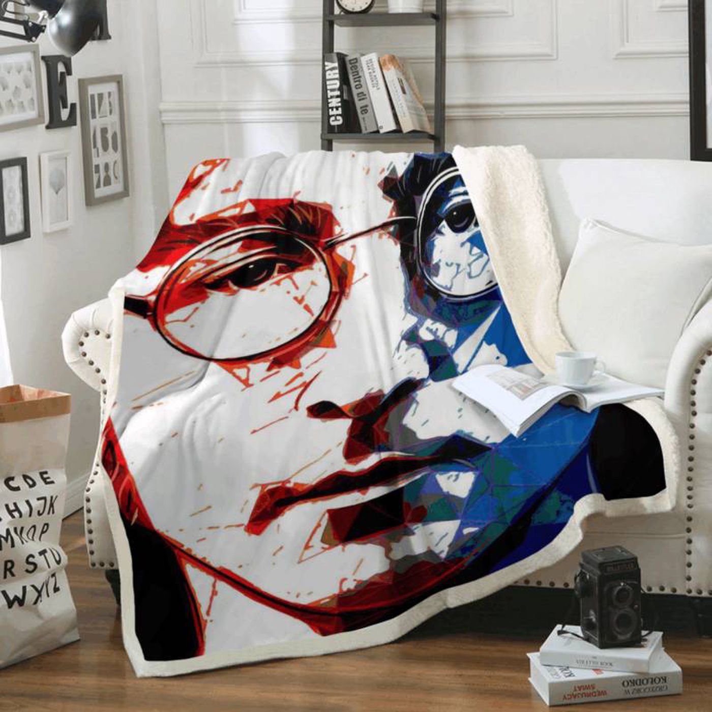 Beatles Rock Band John Lennon Fleece Blanket: A Must-Have for Fans!