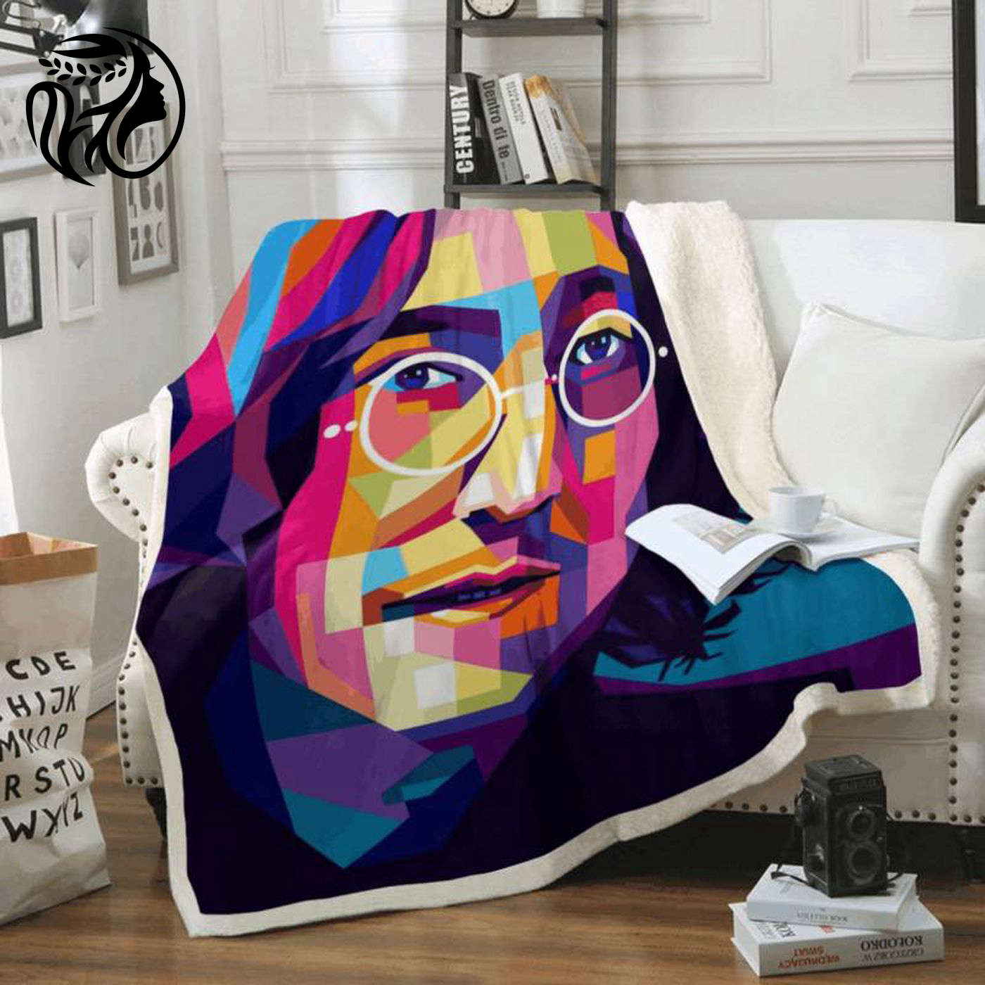 John Lennon – The Beatles Rock Band Legend 1960 Art Fleece Blanket: Perfect for Fans!