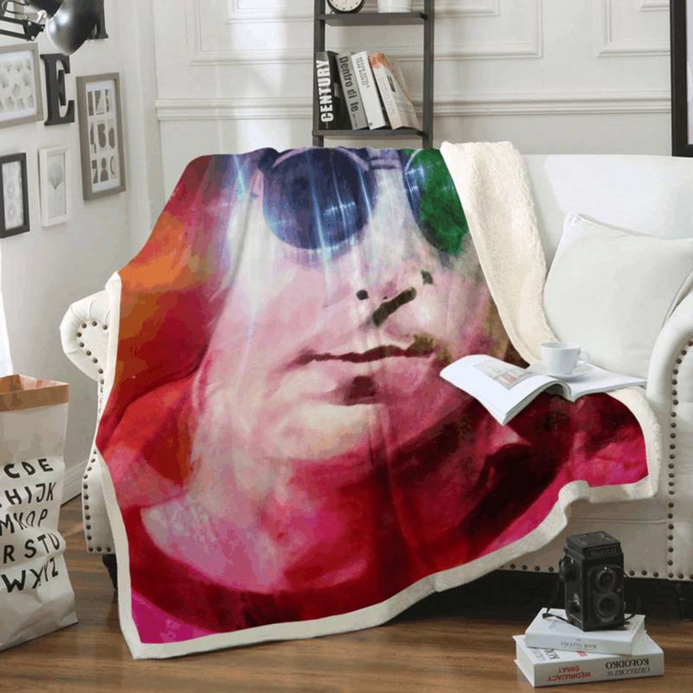 John Lennon Beatles Rock Band Legend Fleece Blanket – 1960 Fan s Must-Have