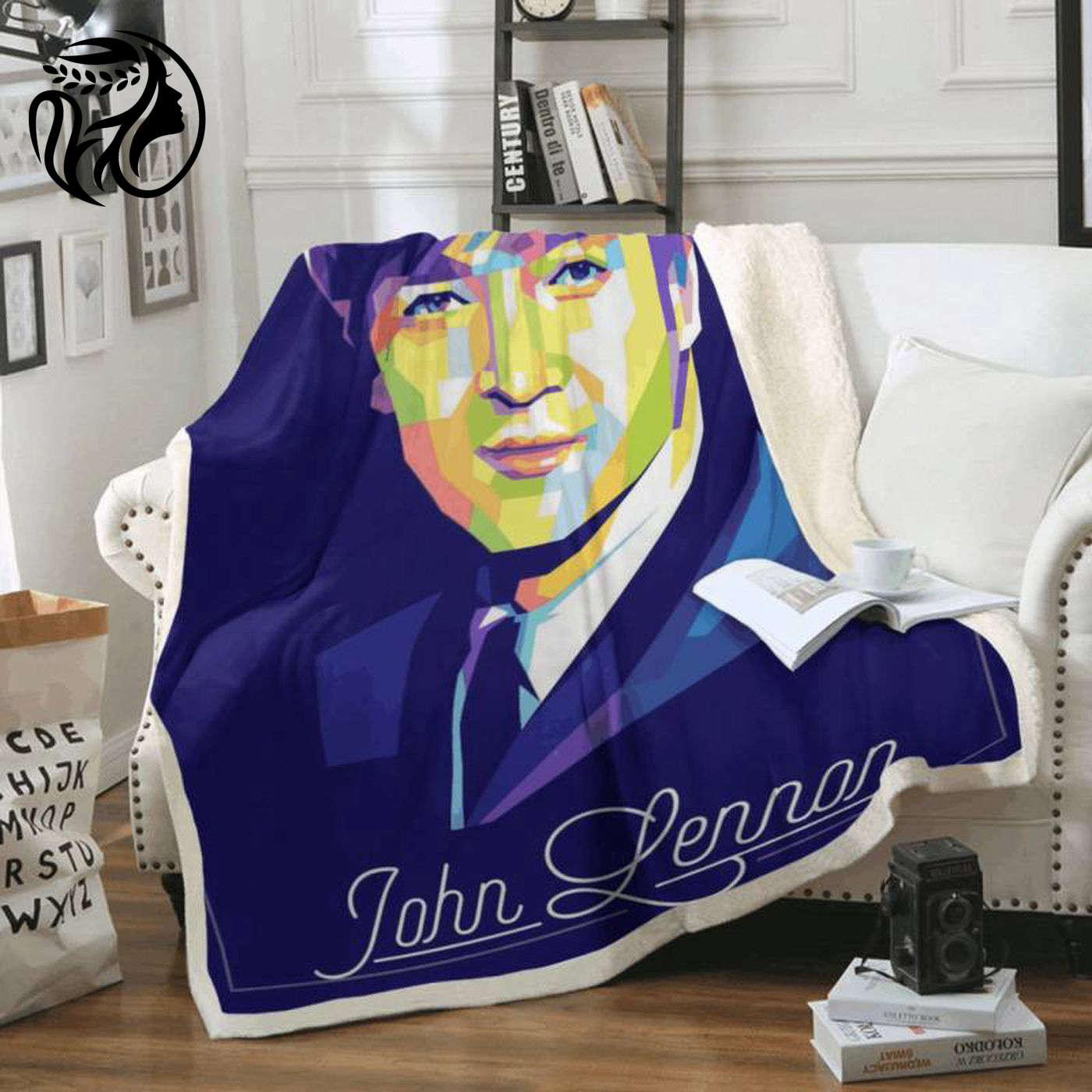 John Lennon Beatles Rock Band Legend - Imagine Art Fleece Blanket: Iconic Music Memorabilia for Ultimate Comfort