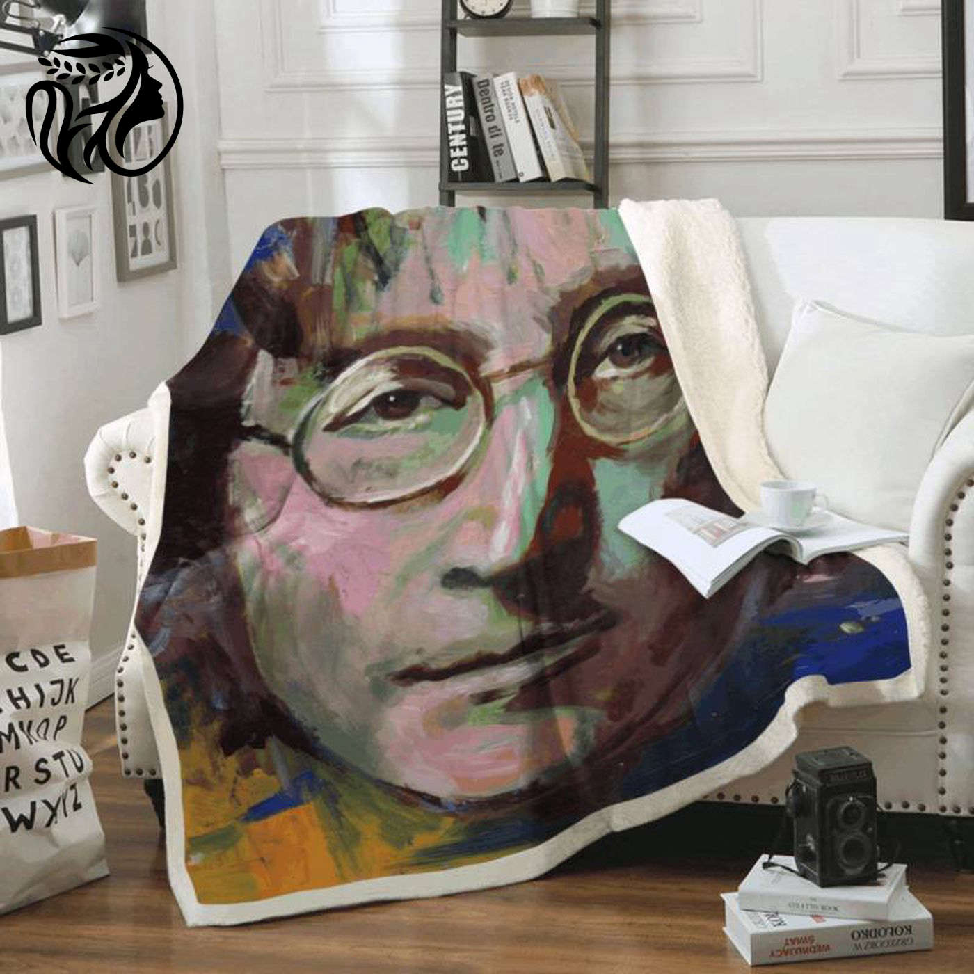 Rock in Style with John Lennon - The Beatles Legend Fleece Blanket: A Must-Have for Music Lovers!